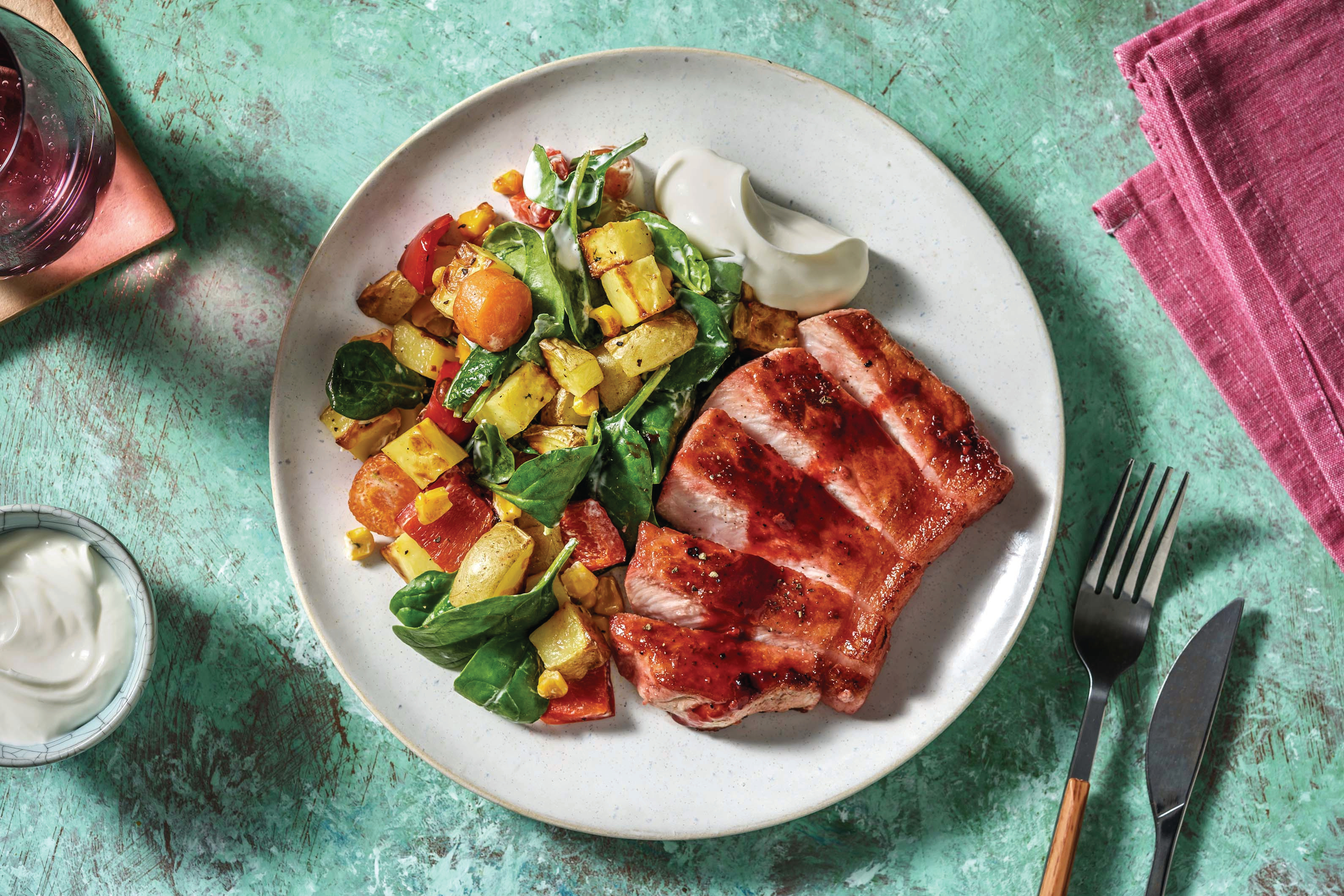 American-Spiced Pork Steaks