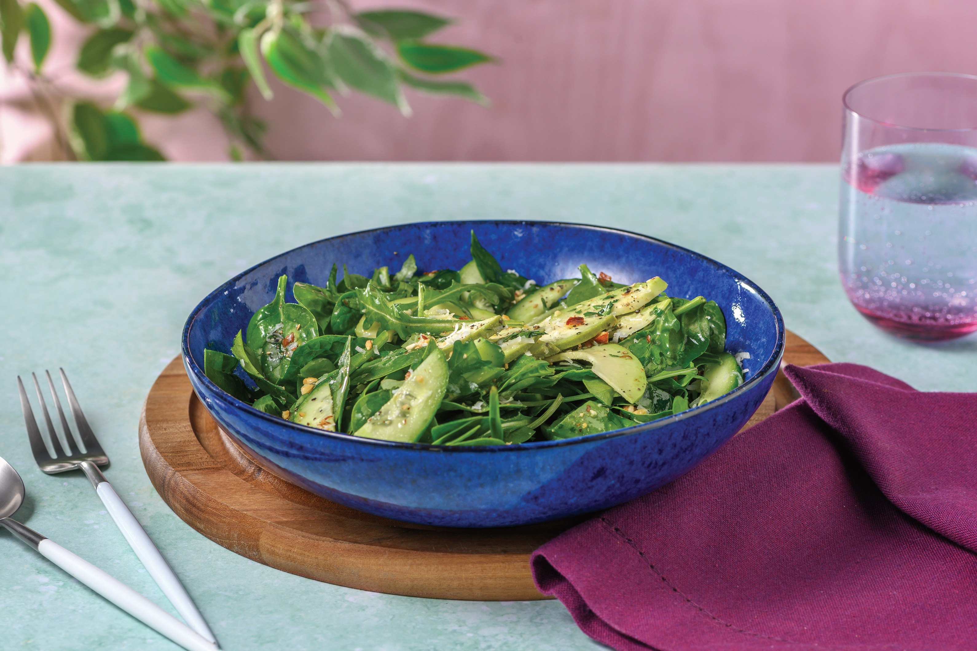 Avocado, Parmesan & Rocket Salad