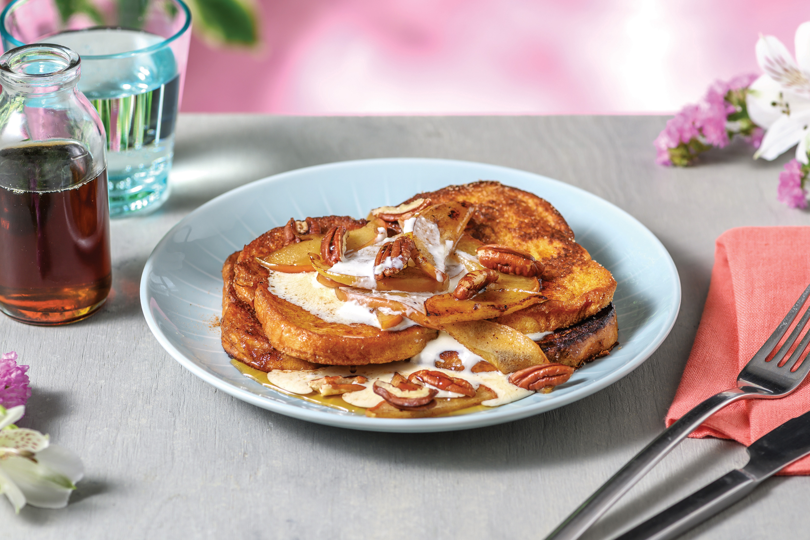 Apple-Spiced Brioche French Toast