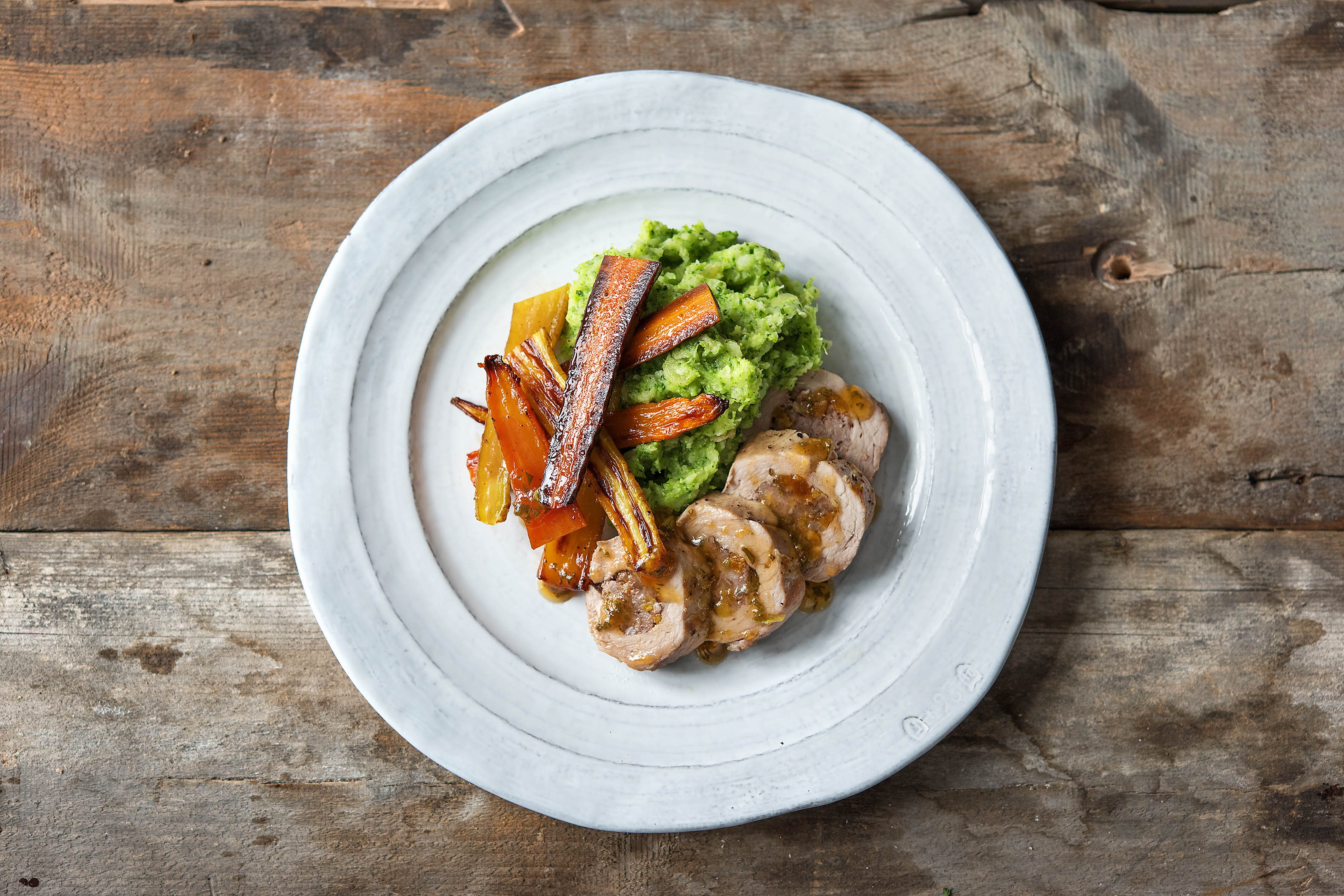 Apricot and Pecan Stuffed Pork