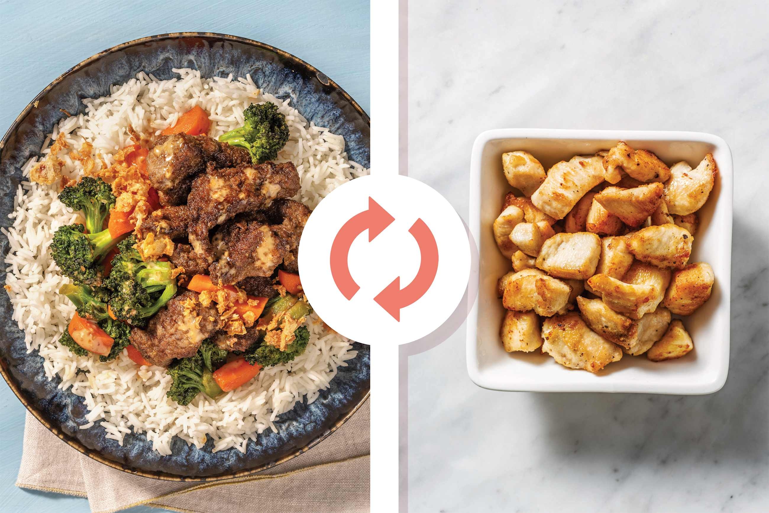 Quick Asian Salt & Pepper Chicken Bowl