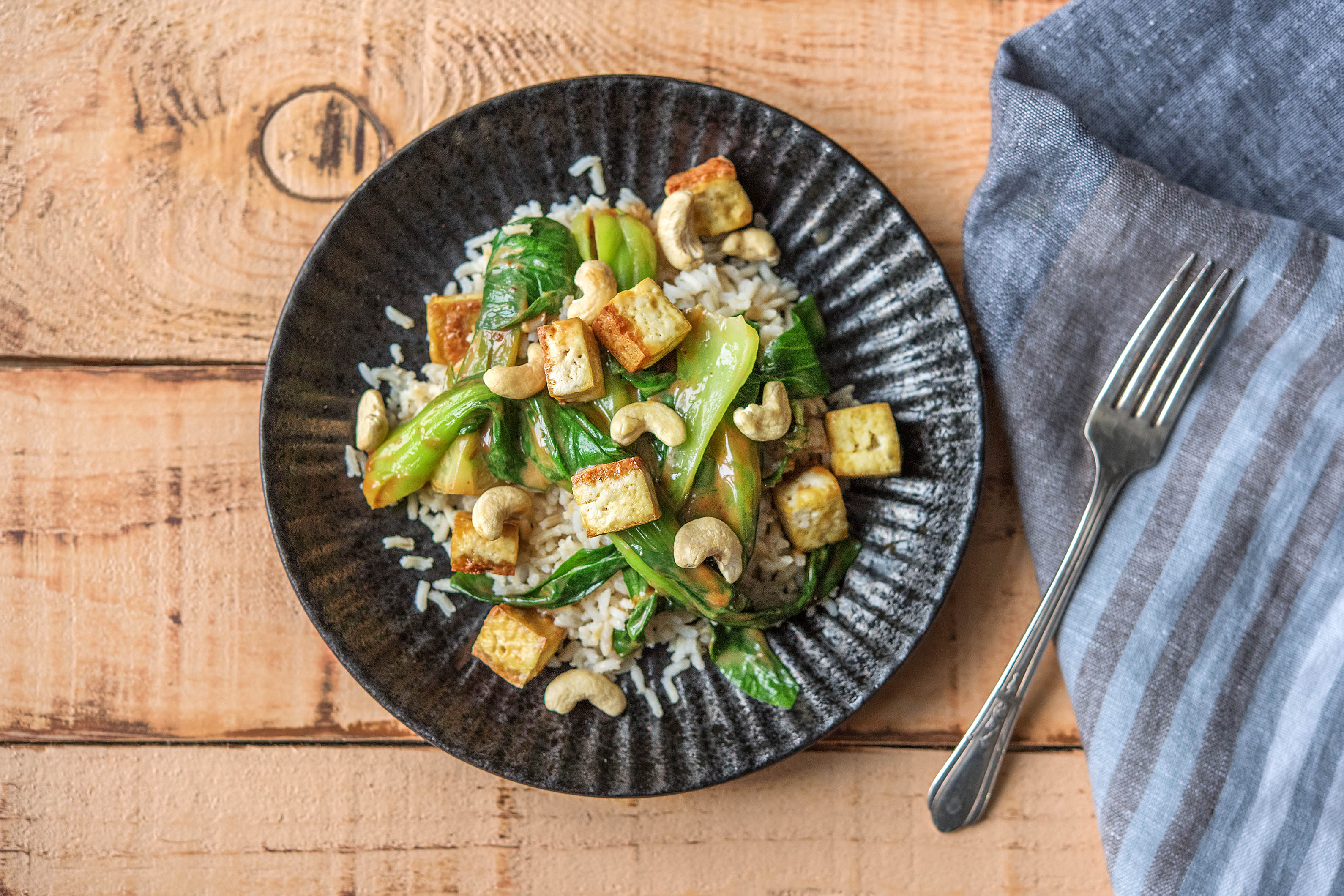 Asiatisch gebackener Tofu