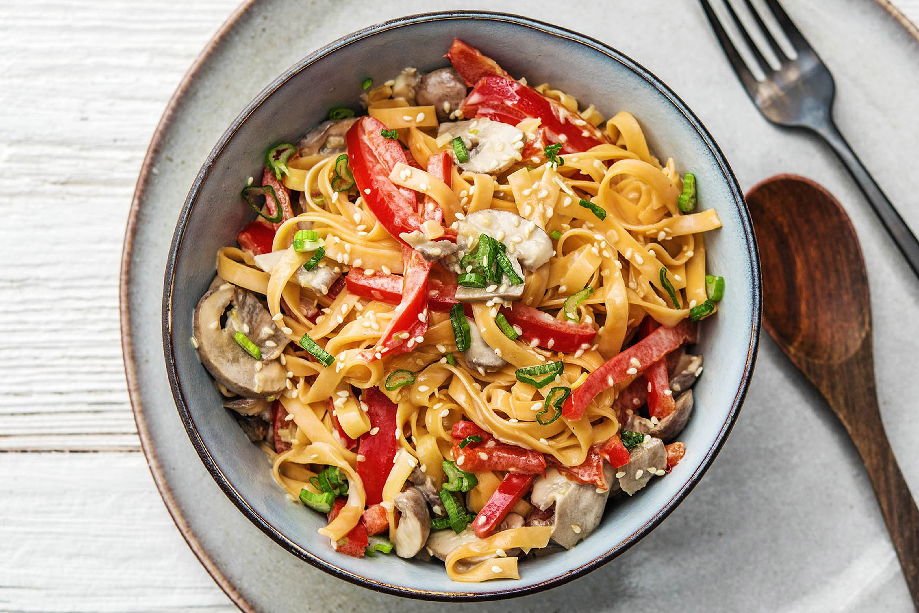 Asiatische Nudel-Bratpfanne