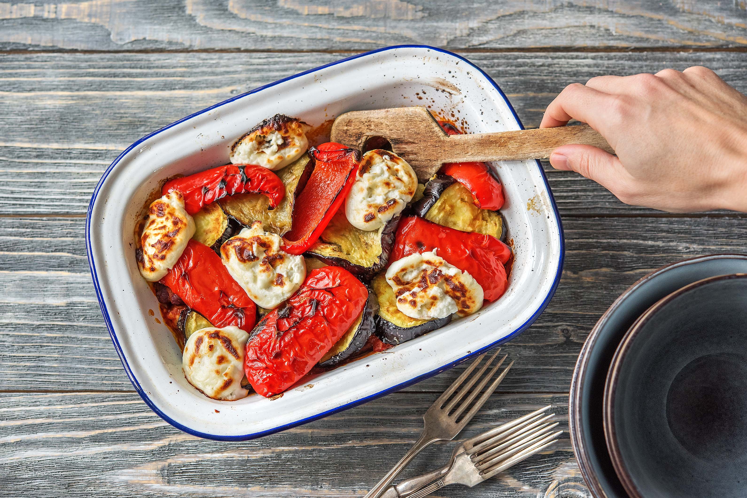 Aubergine and Chicken Bake