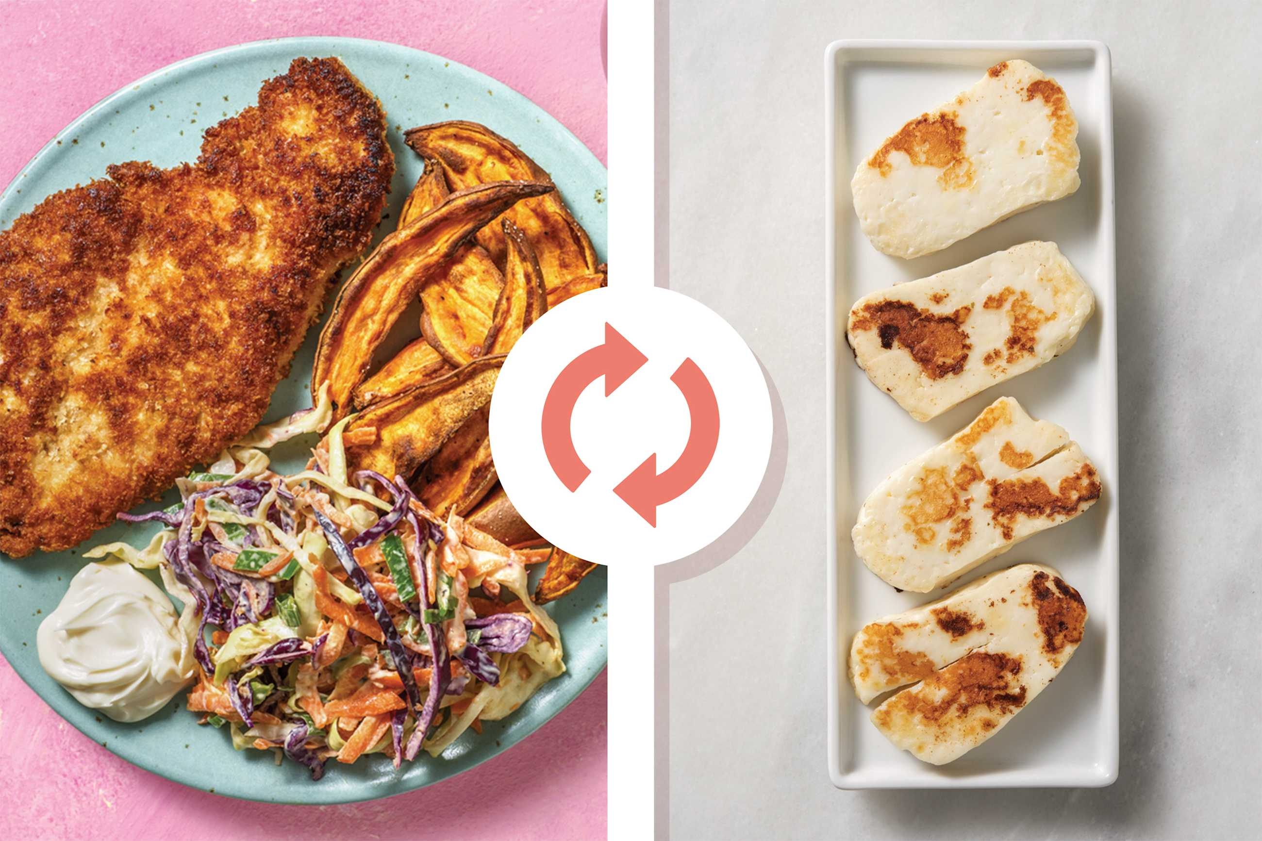 Aussie-Spiced Crumbed Haloumi