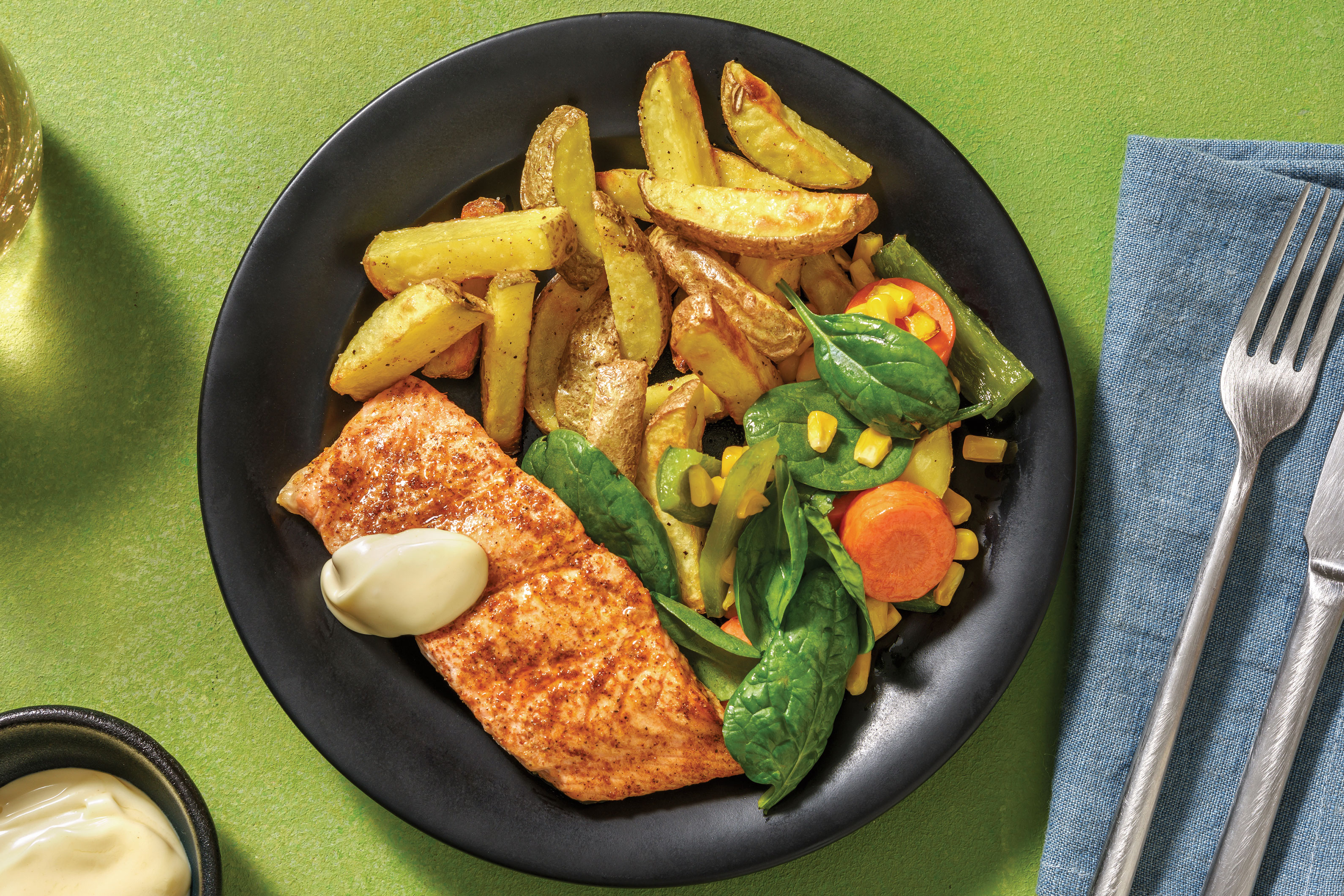 Easy Aussie Spiced Salmon Traybake