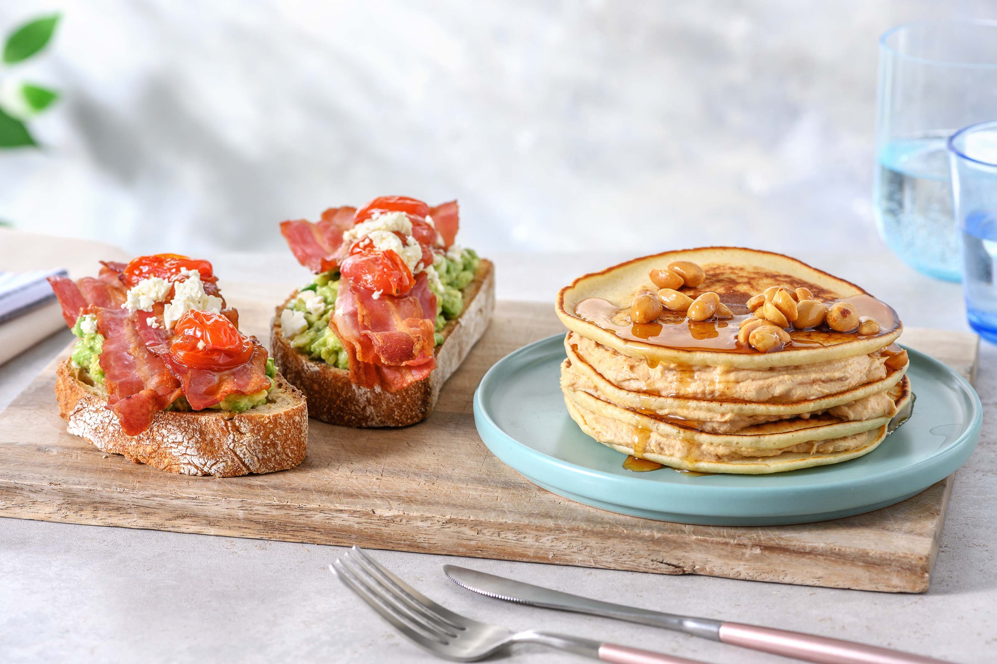 Smashed Avo & Bacon on Toasted Sourdough