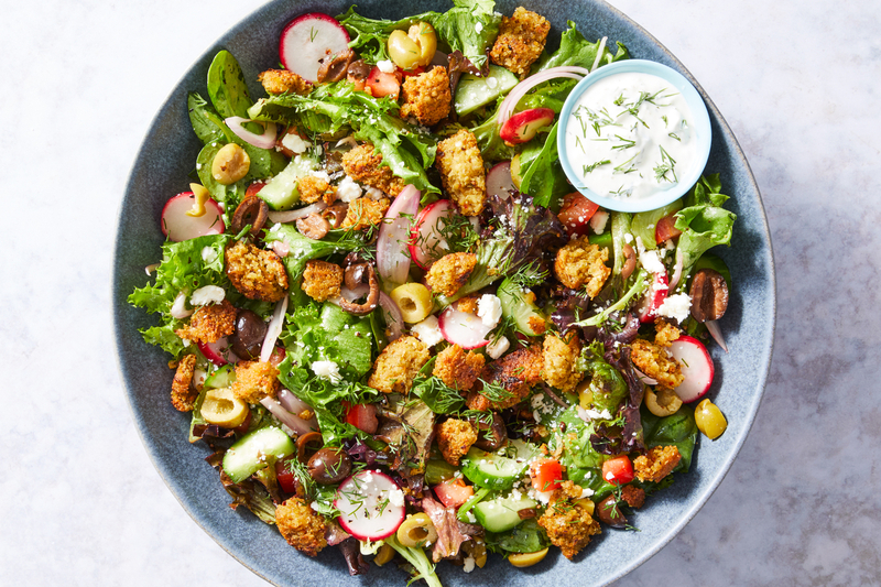 Mediterranean Falafel Crumble Salad