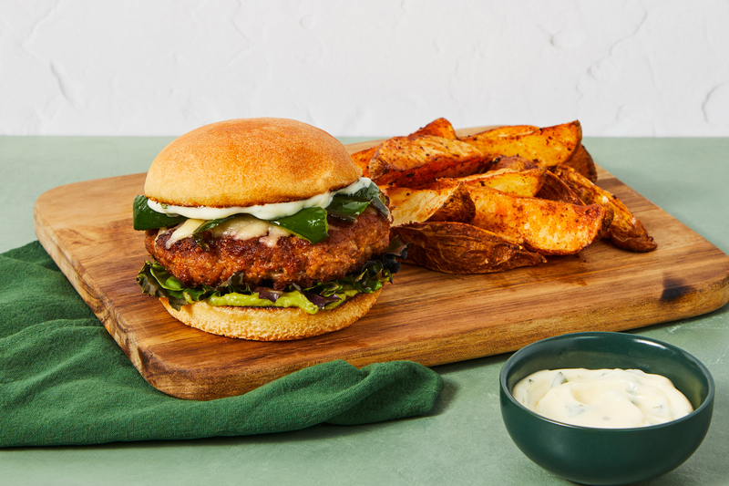 Chile Rellenos-Inspired Beyond Meat® Burgers