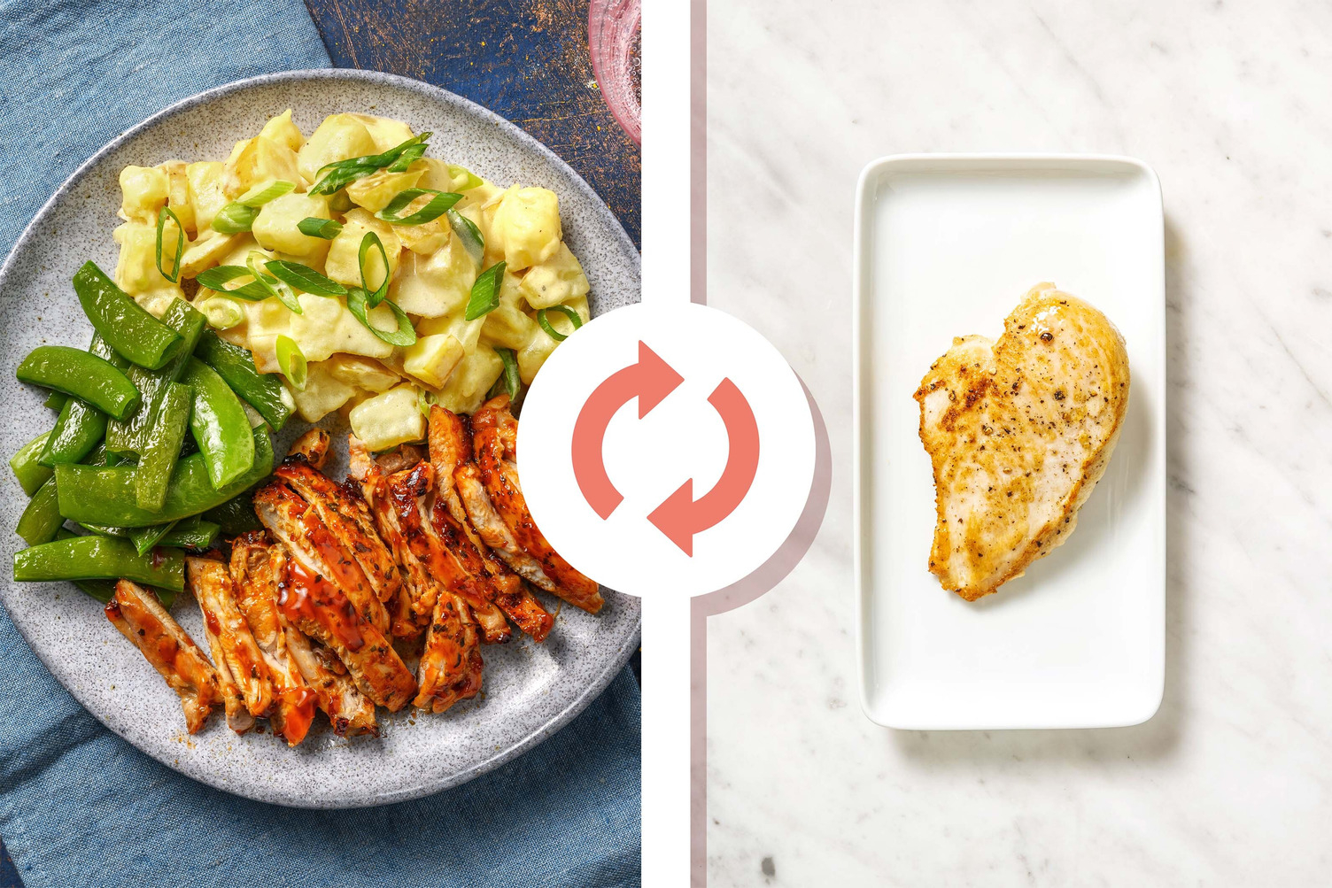 Poitrines de poulet grillée façon BBQ