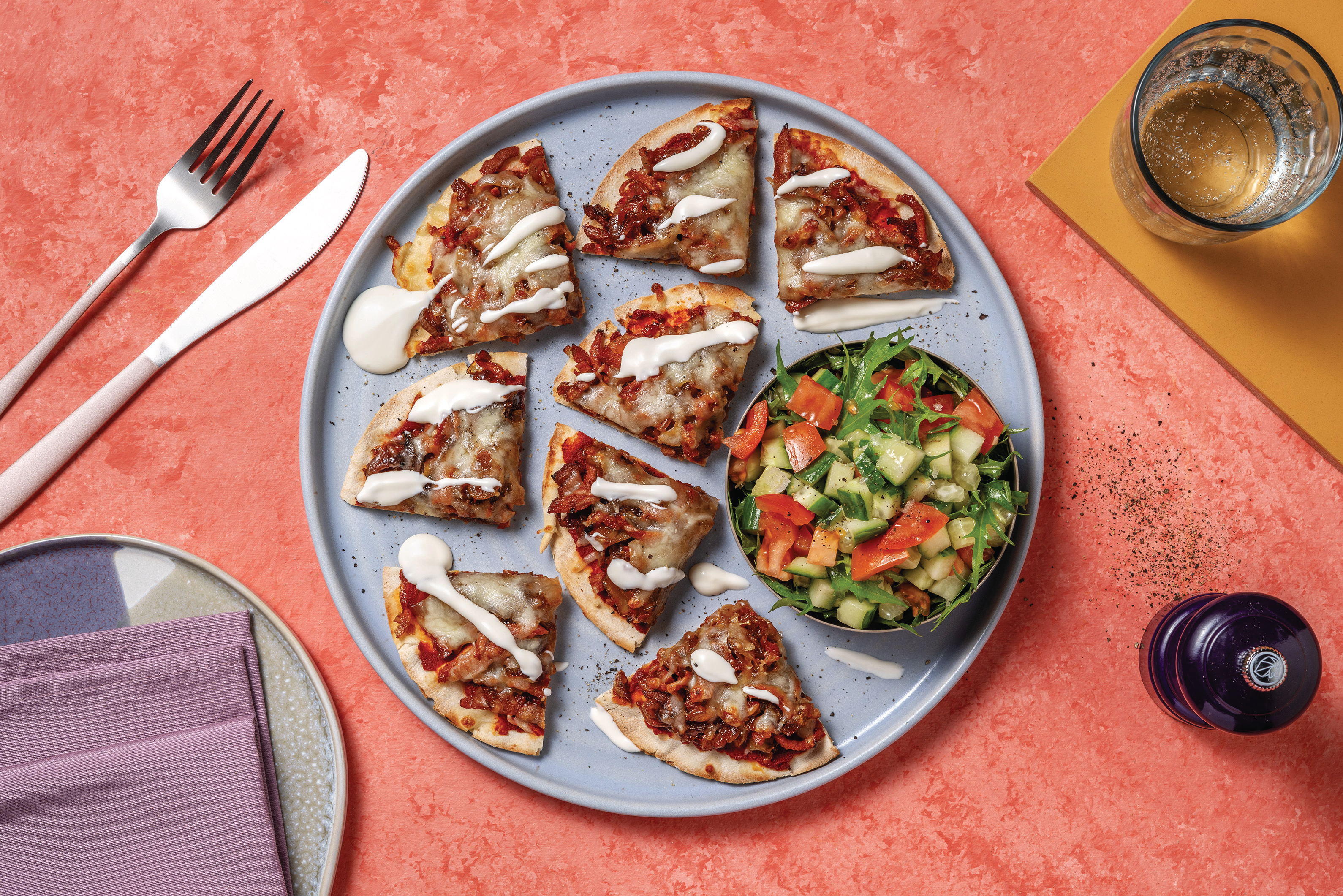 Bac’n & Caramelised Onion Mini Pizzas