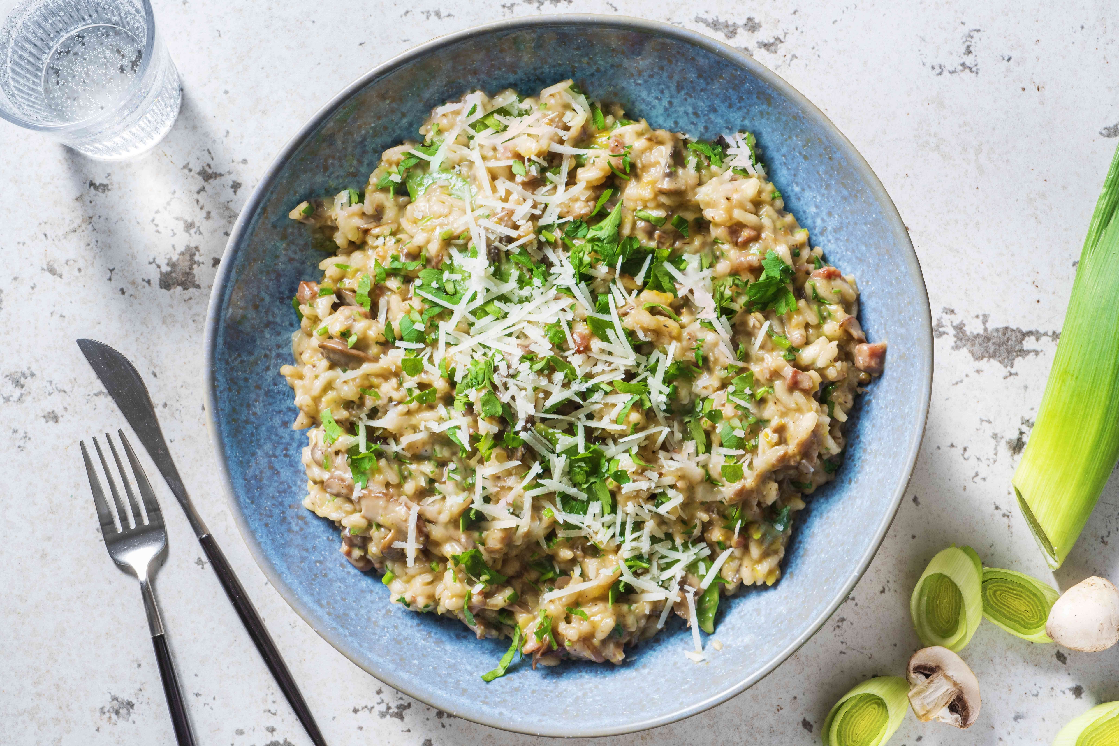 Bacon and Mushroom Risotto