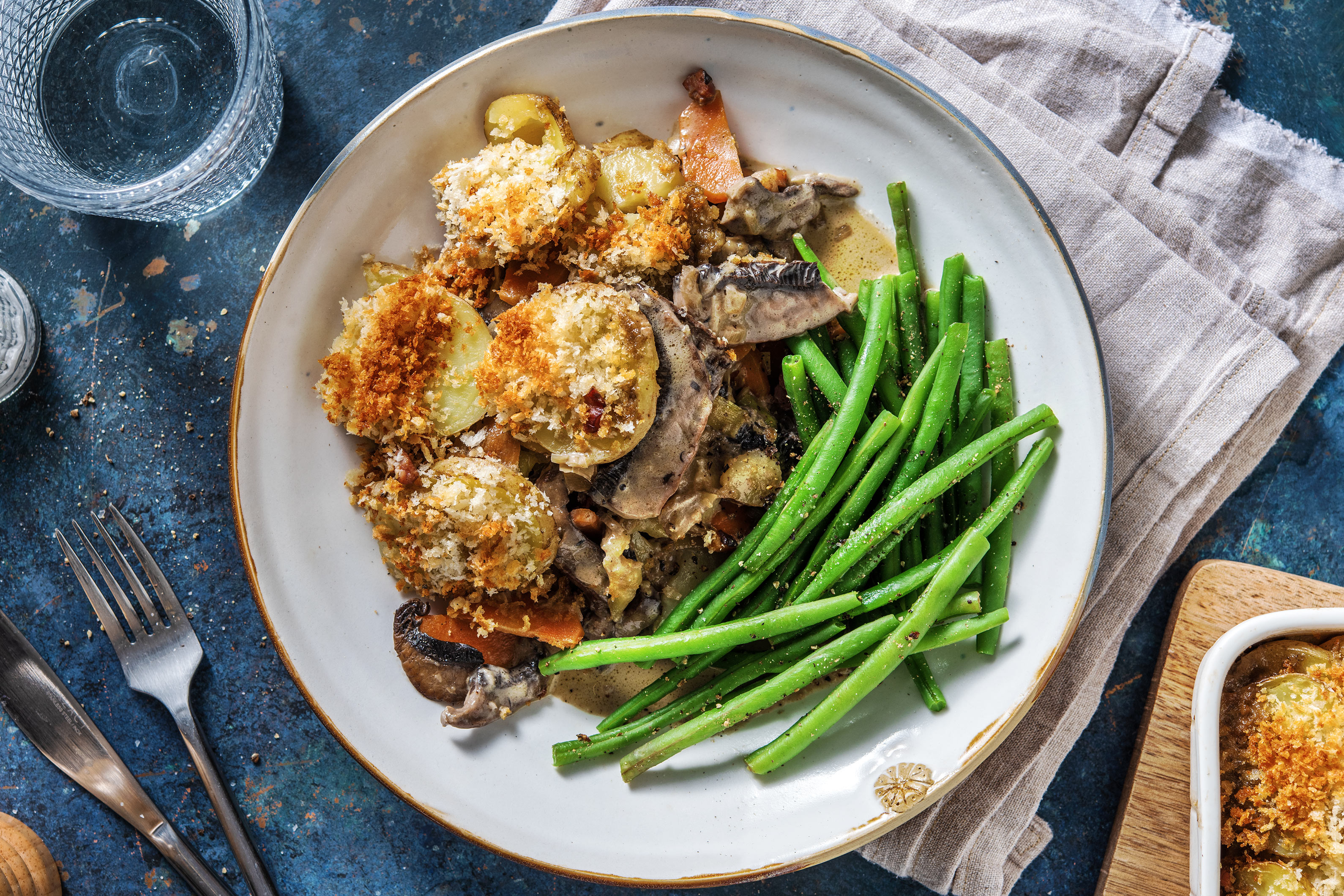 Bacon and Portobello Mushroom Pie