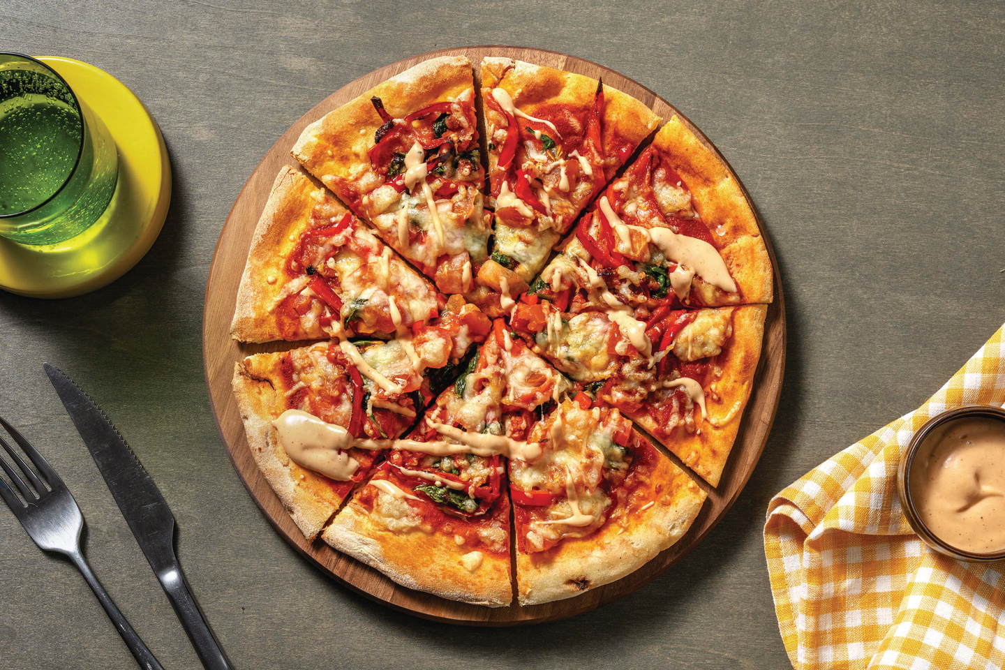 Easy Bacon & Capsicum Flatbread Pizza