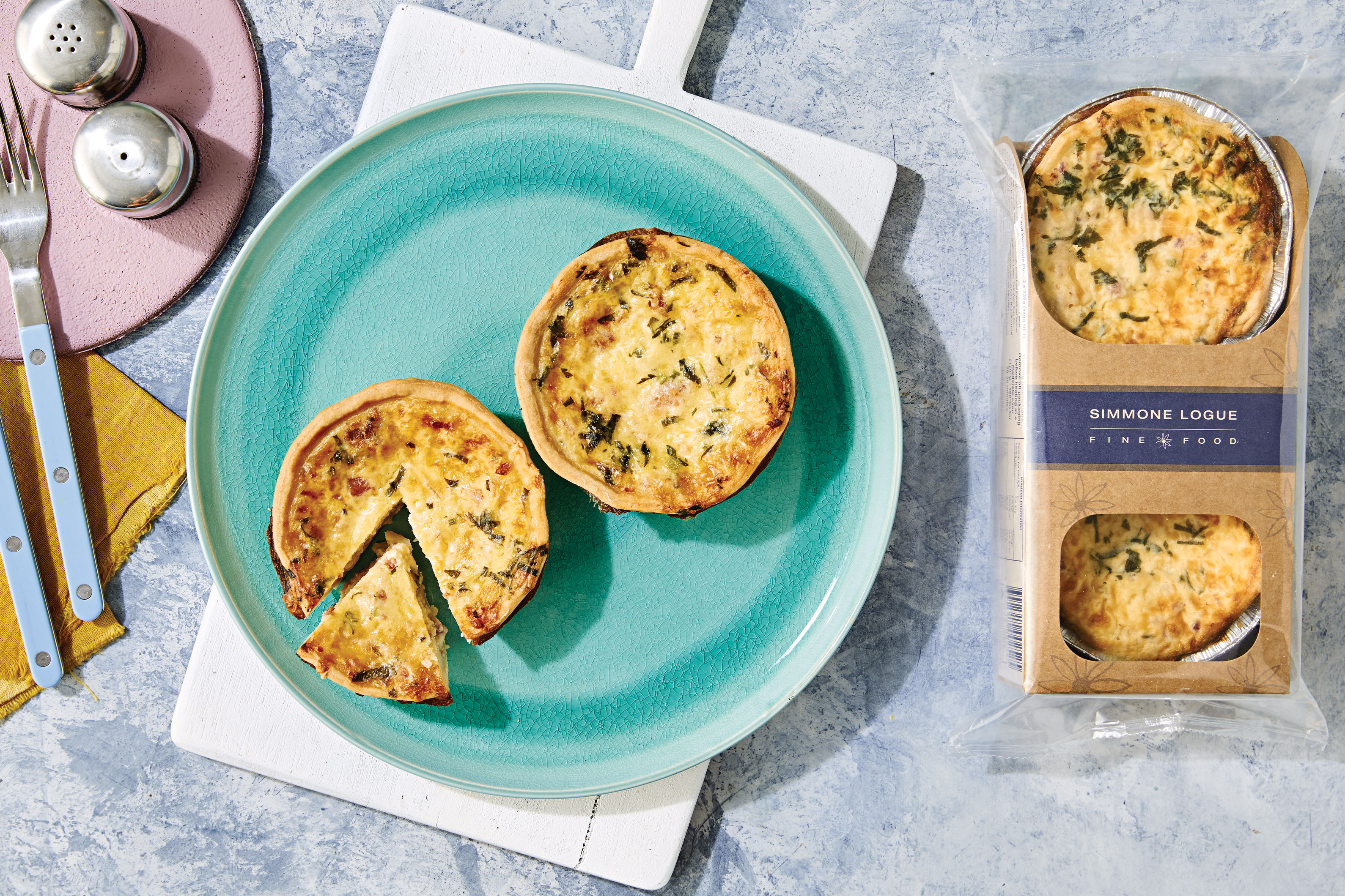 Bacon, Cheddar and Caramelised Onion Quiche