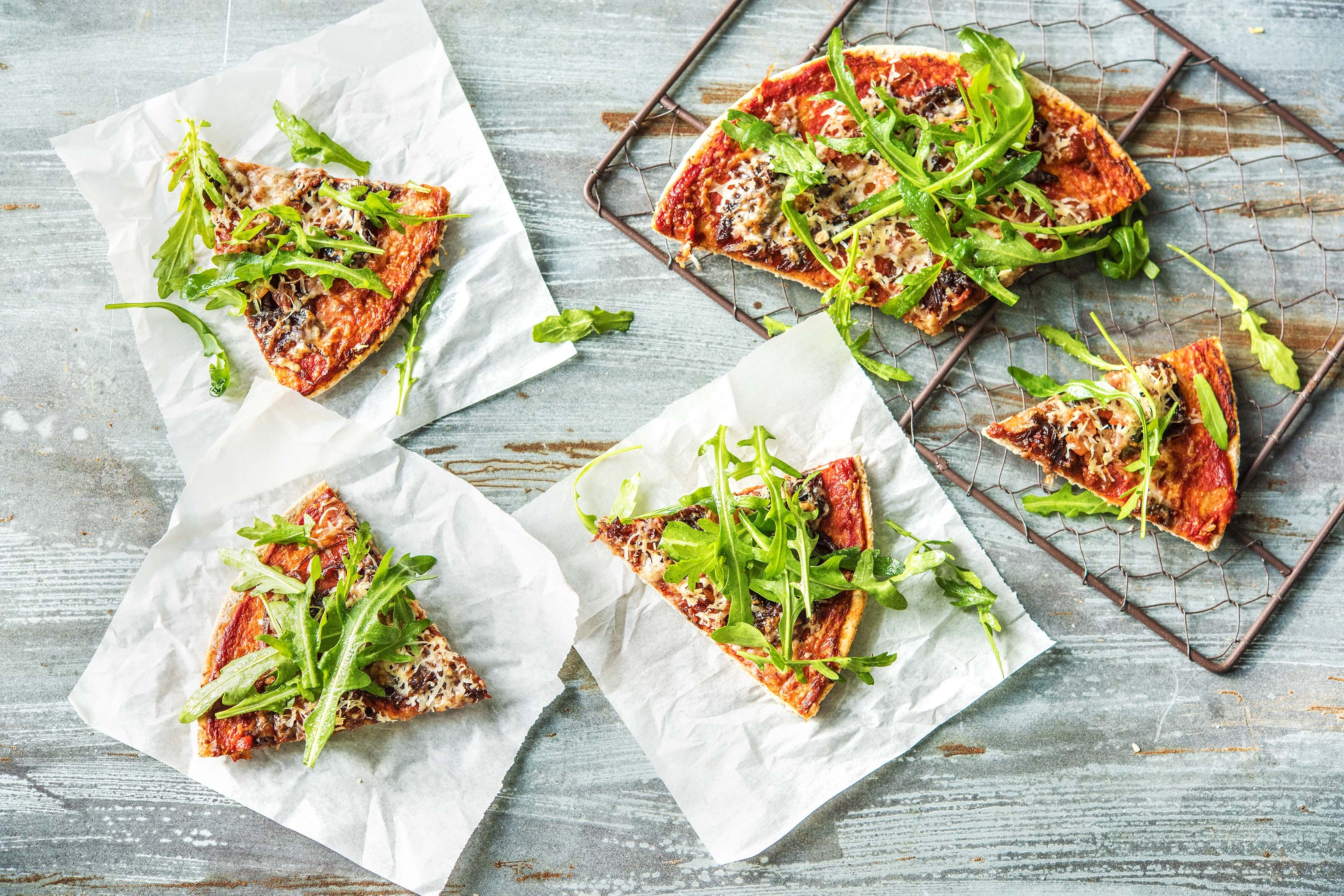 Bacon, Parmesan & Basil Pizza