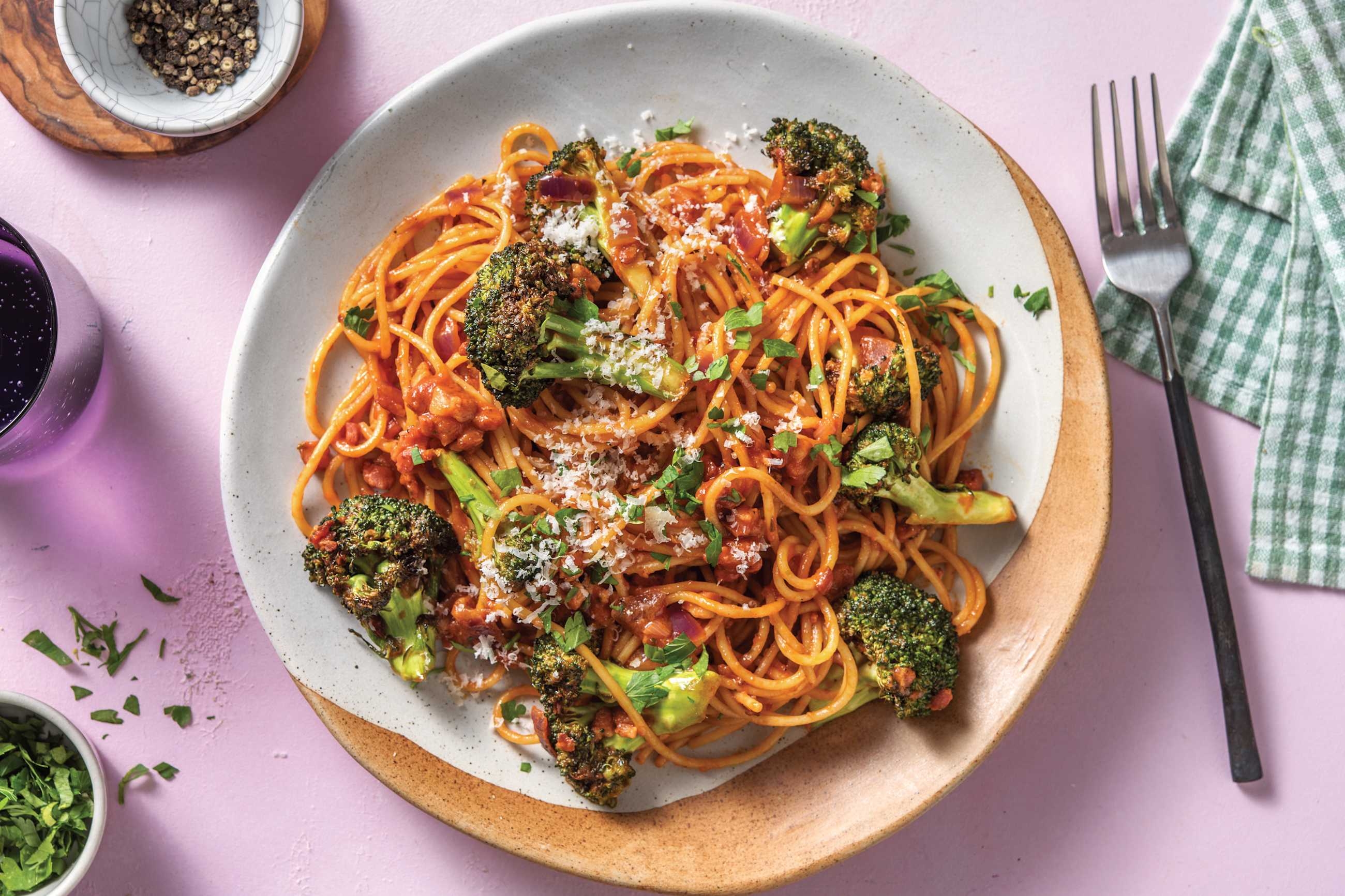 Bacon & Broccoli Spaghetti 