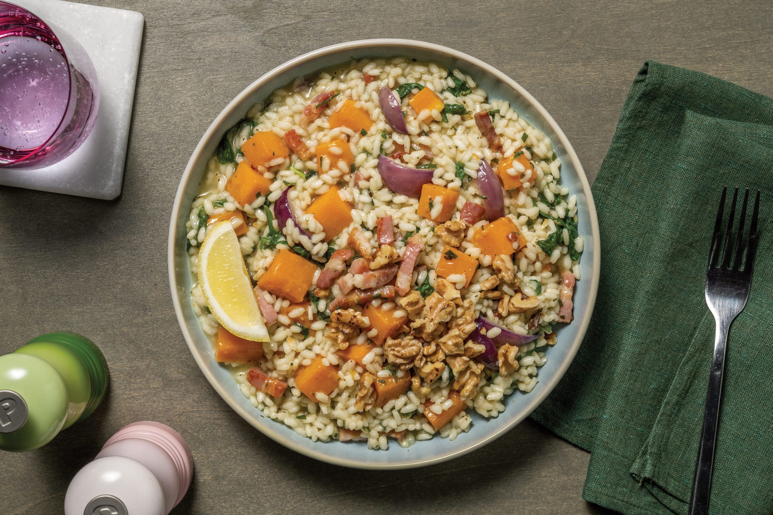 Bacon & Roast Pumpkin Risotto