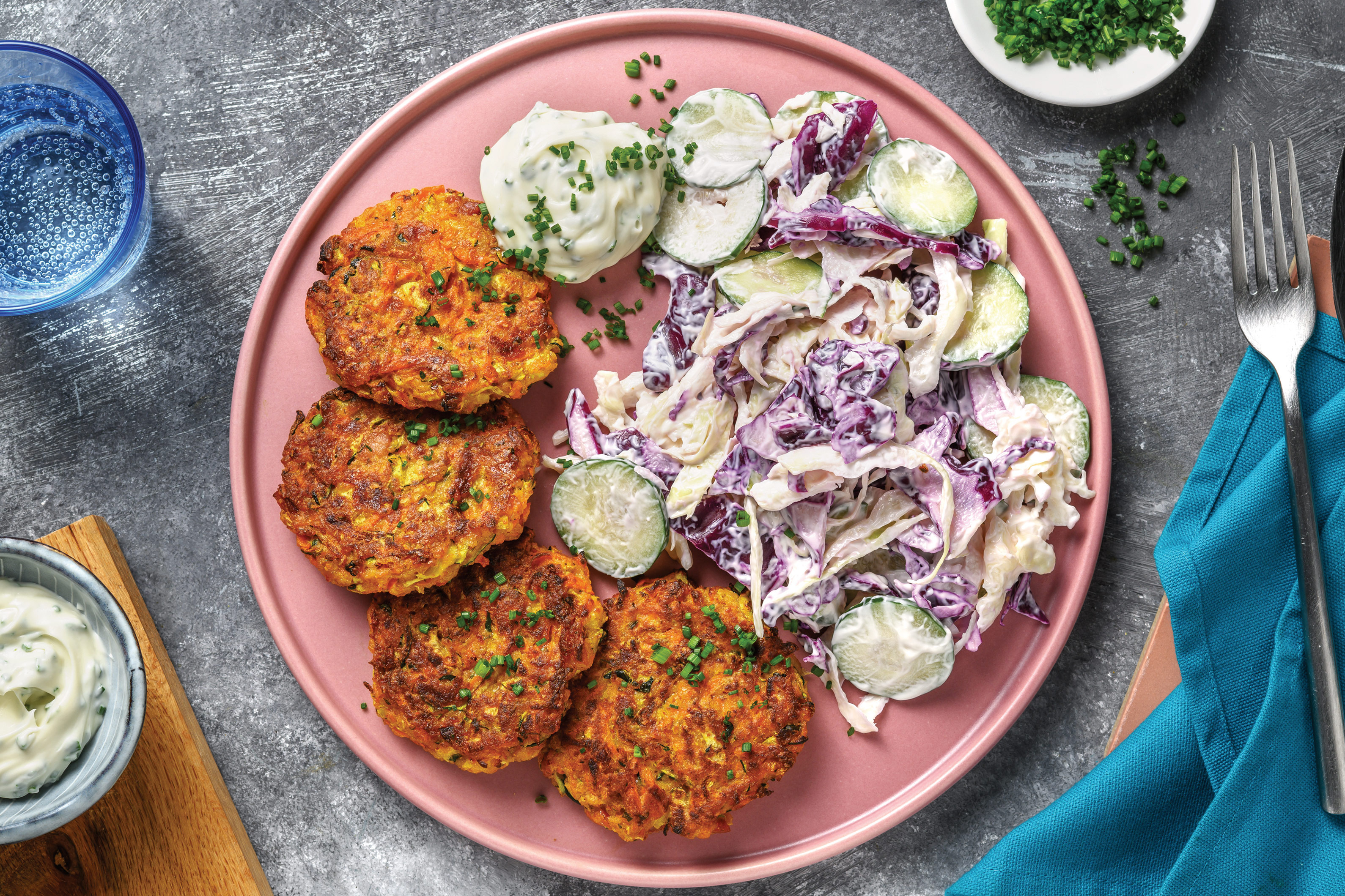 Bacon, Zucchini & Cheddar Fritters