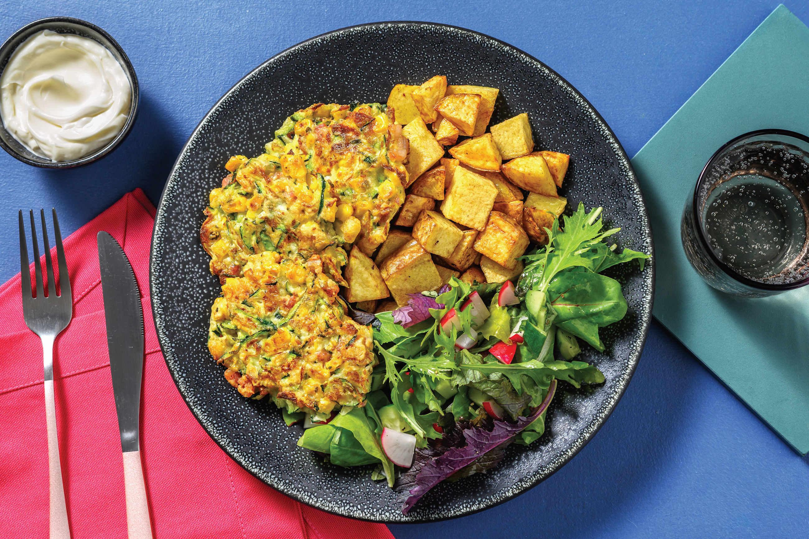 Quick Baked Bacon & Parmesan Fritters