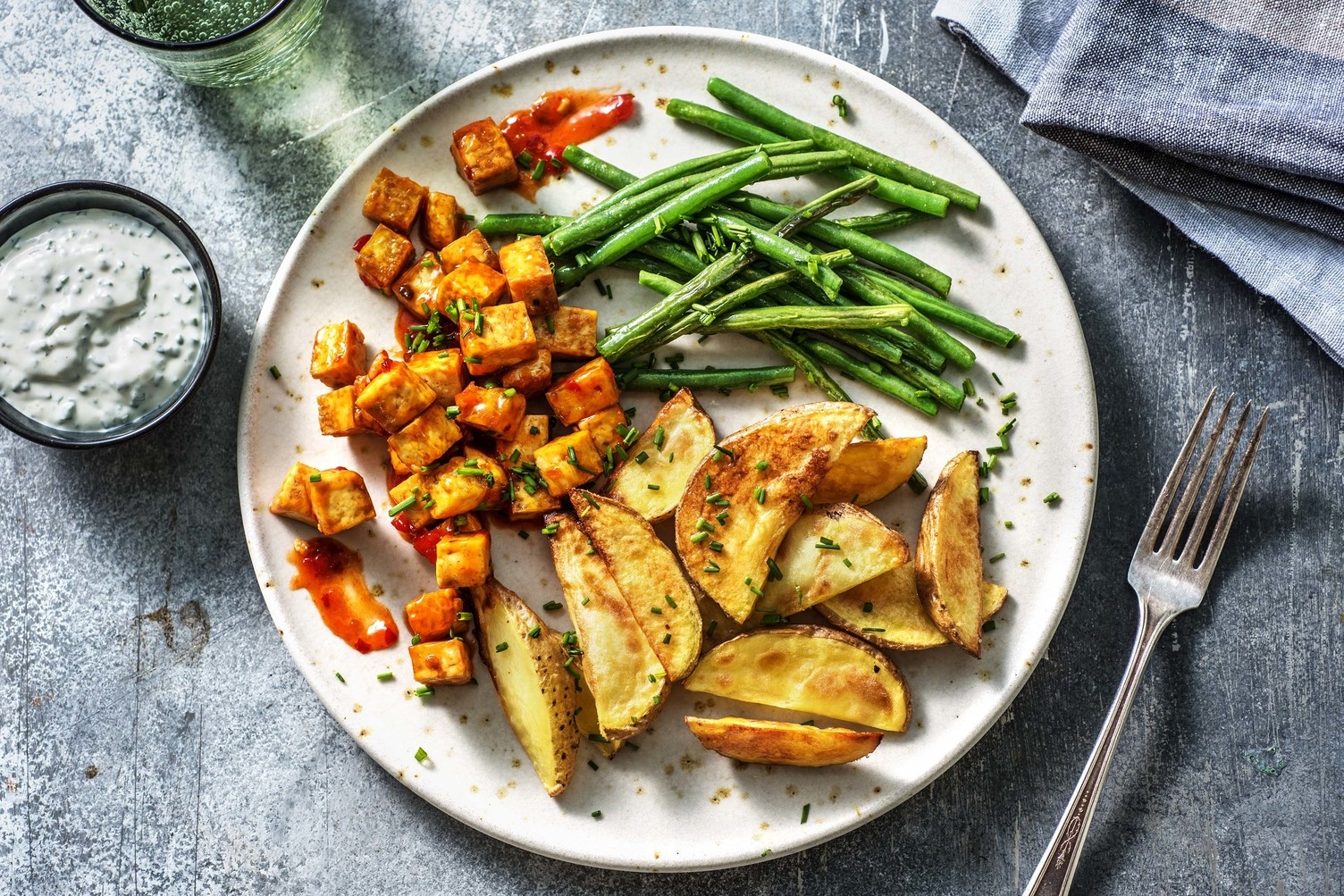 Baked Buffalo Tofu Bites