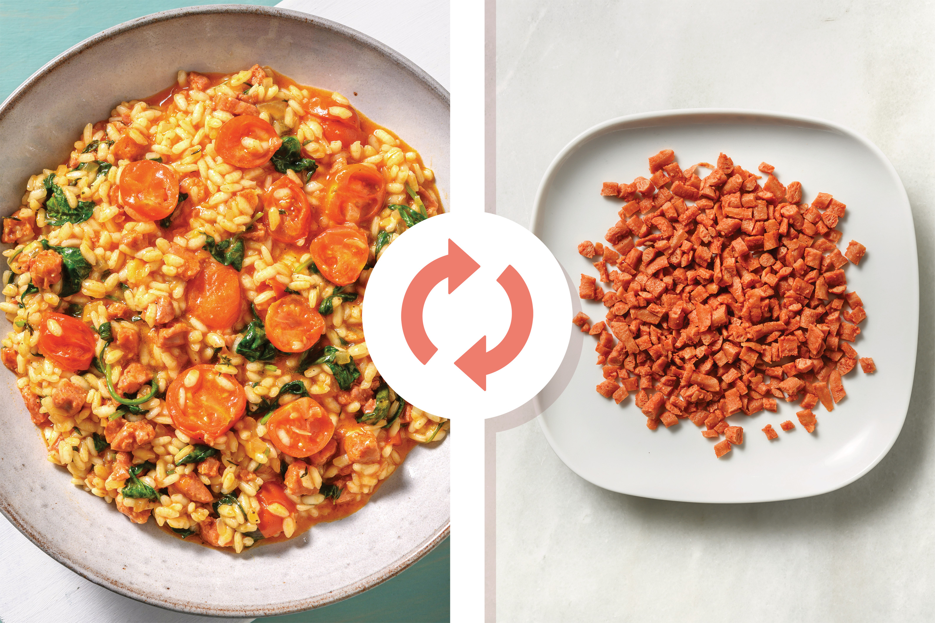 Plant-Based Bacon & Spinach Risoni Bake