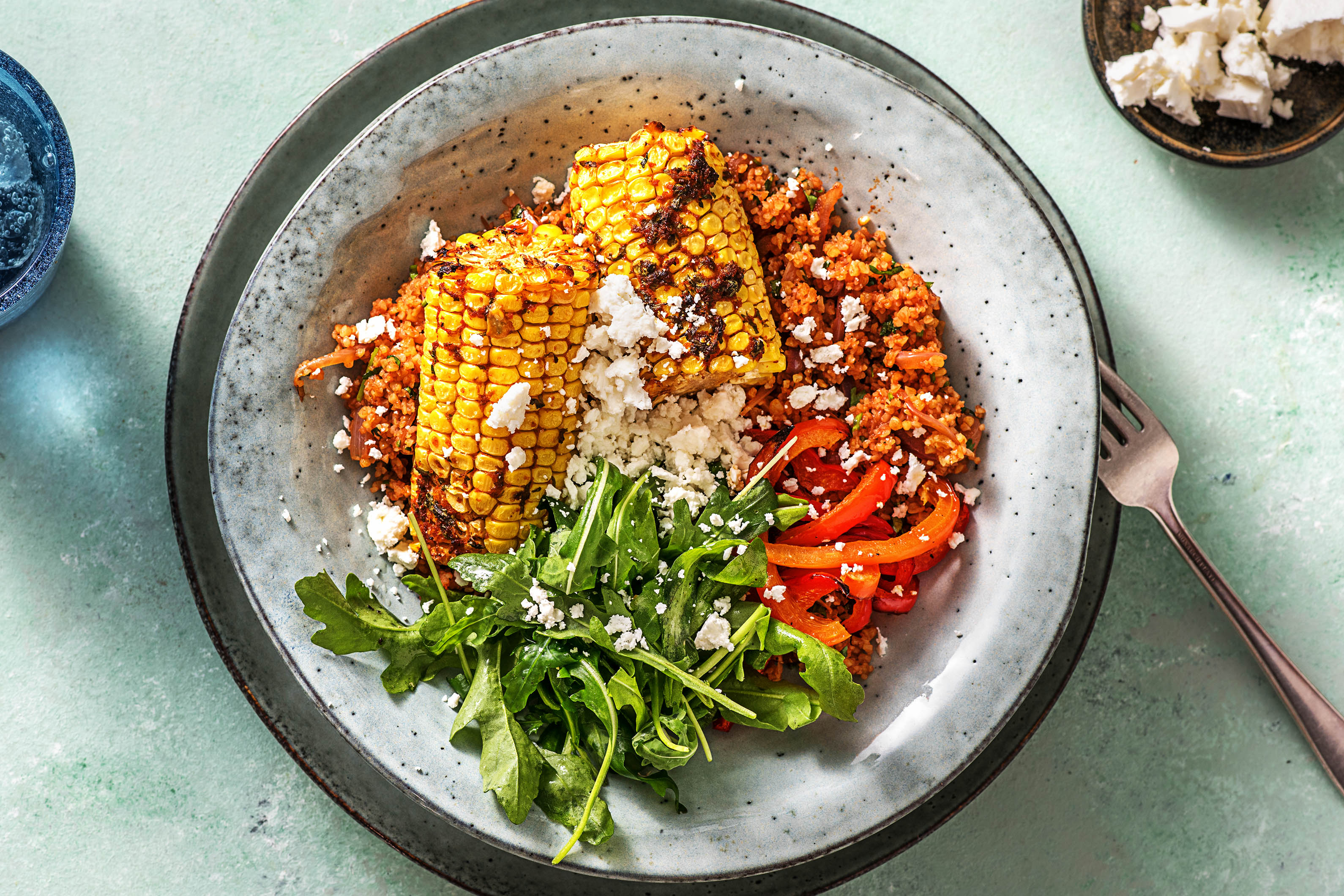 Baked Herby Corn (v)