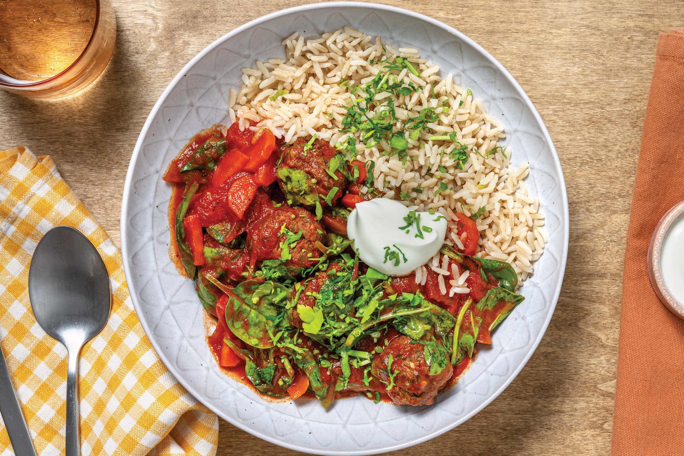 Baked Meatballs & Veggie Goulash