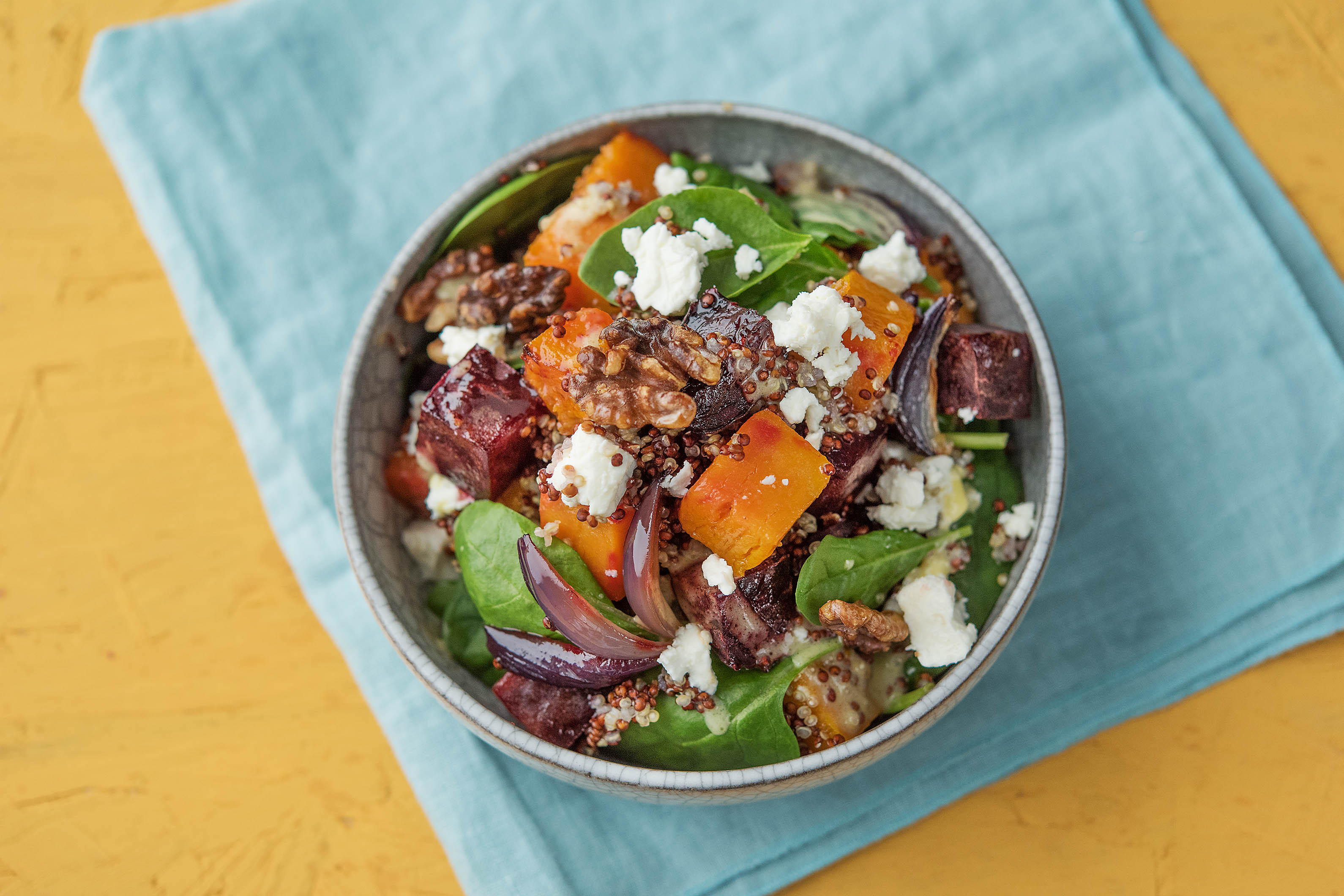 Pumpkin & Beet Quinoa Salad