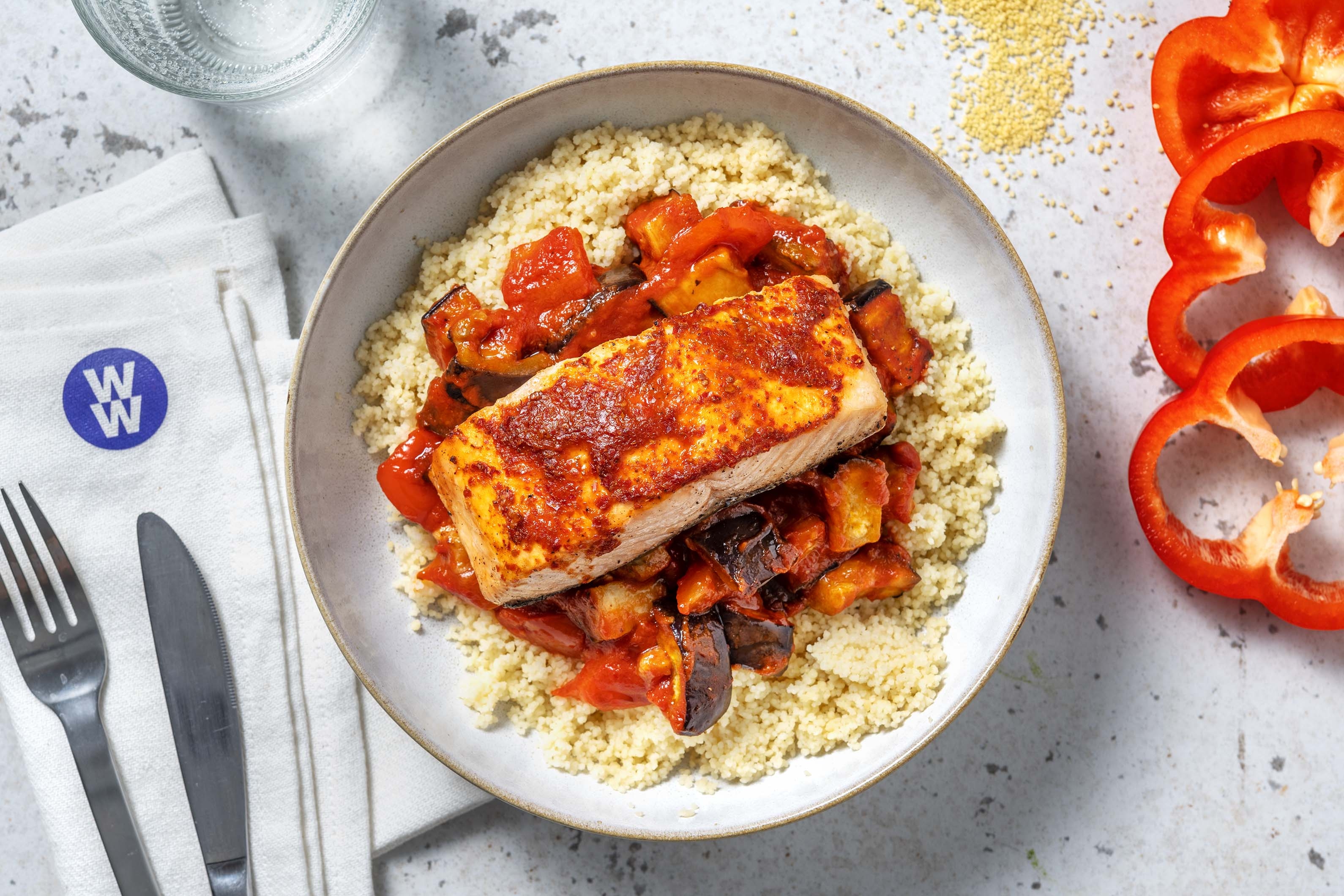 Baked Harissa Salmon
