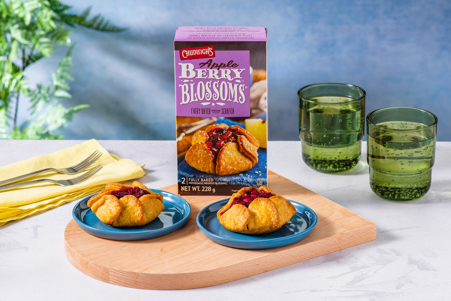 Baluchons aux pommes et aux baies