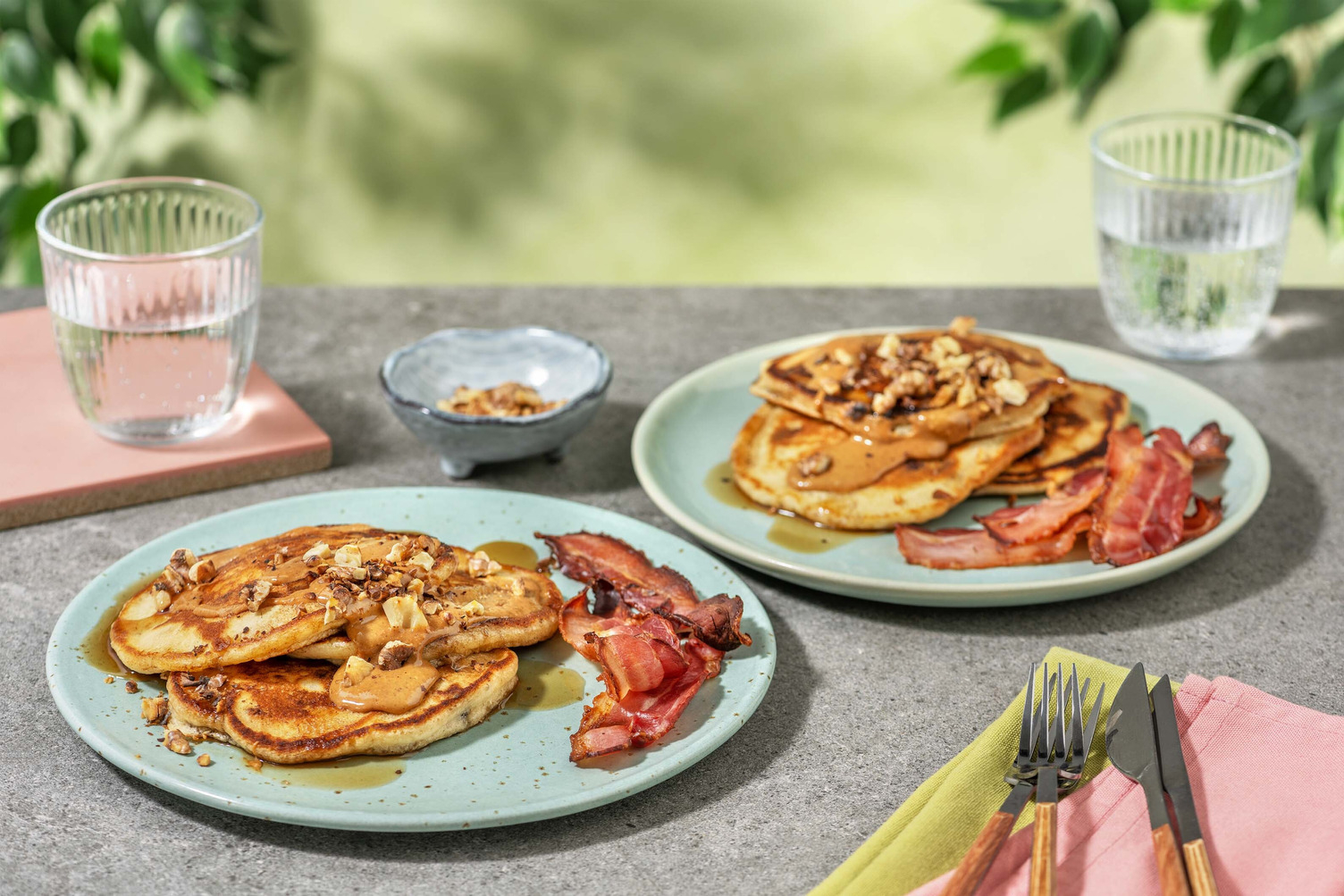 Crêpes à la banane et aux pépites de chocolat