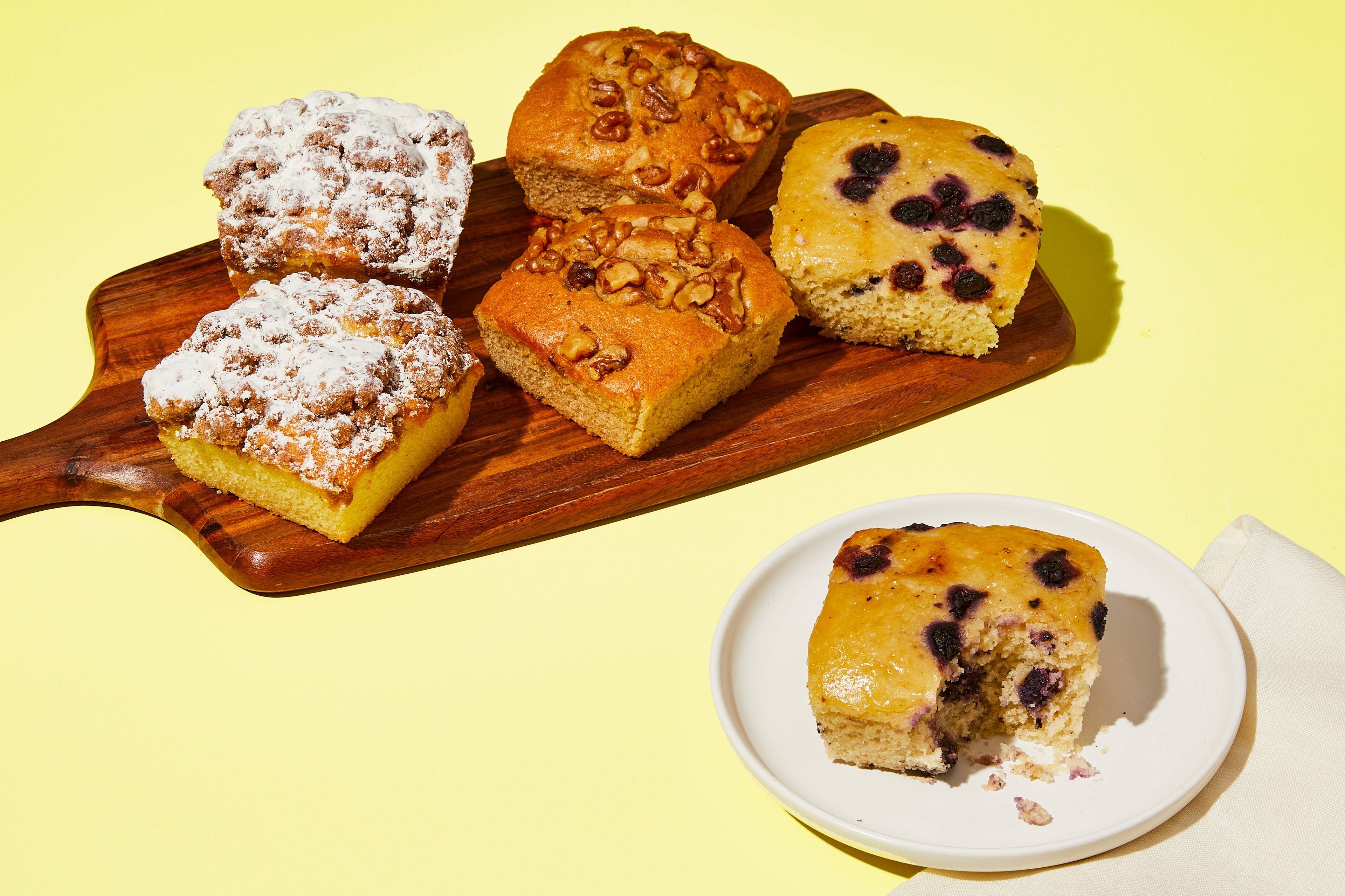 Banana Nut, Cinnamon Crumb & Blueberry Muffins