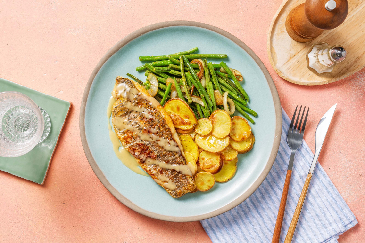 Barramundi in Brown Butter-Lemon Sauce