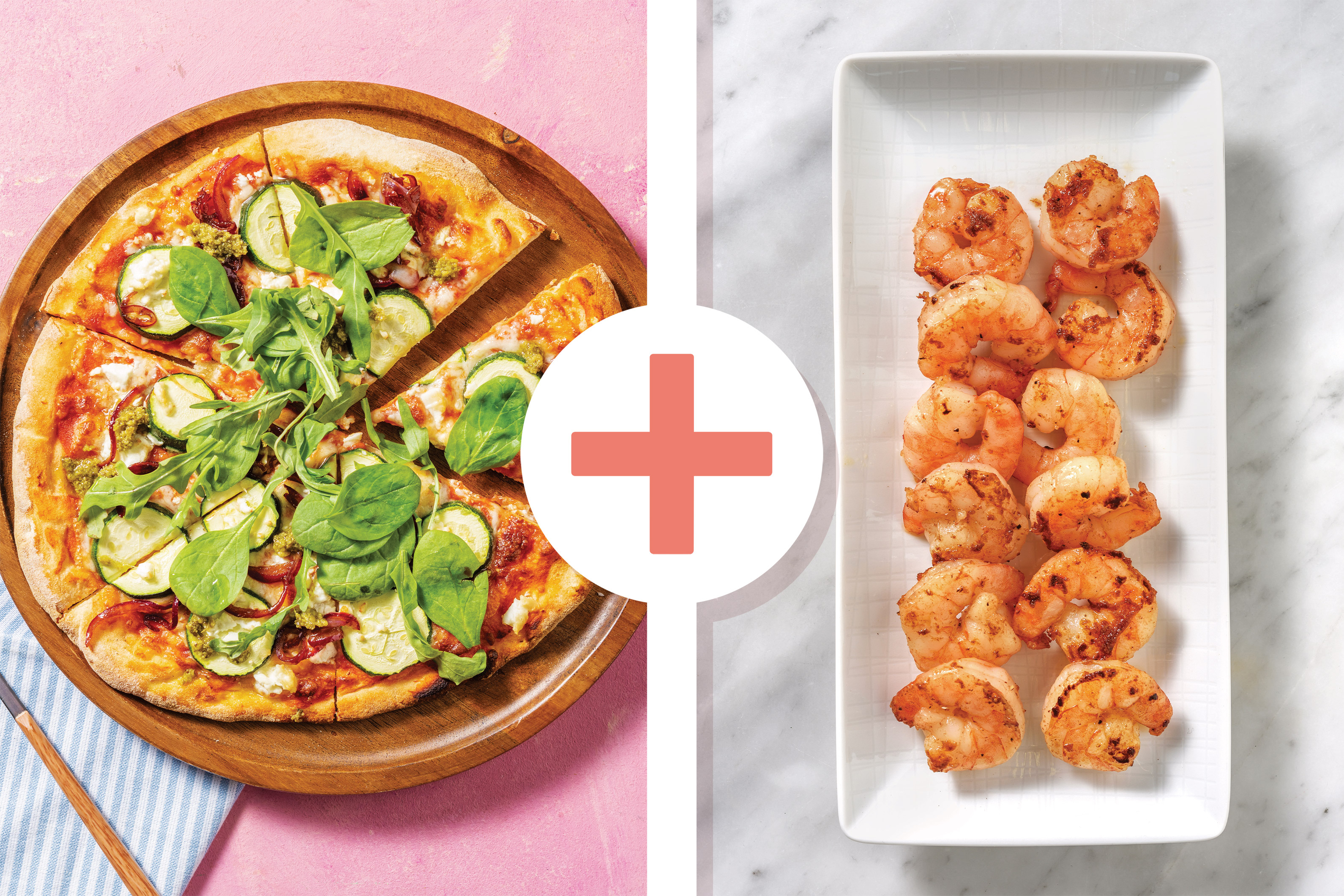 Prawn, Fetta & Pesto Pizza