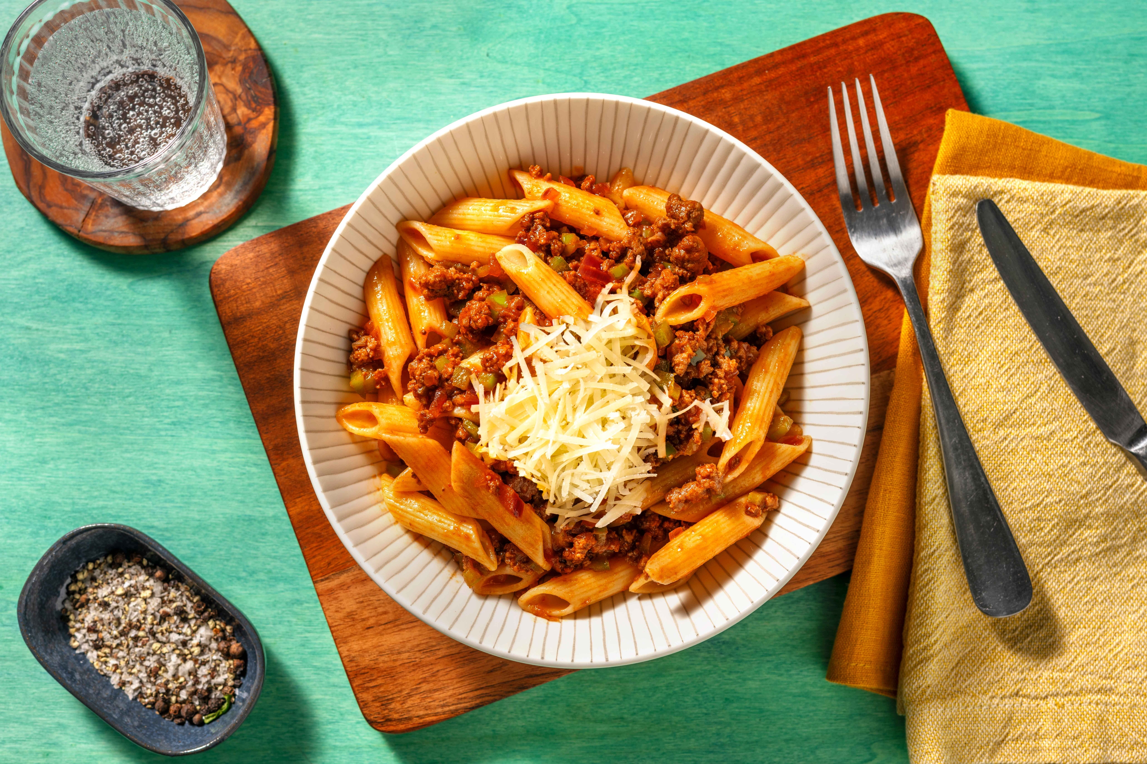 BBQ Beef Ragu Penne