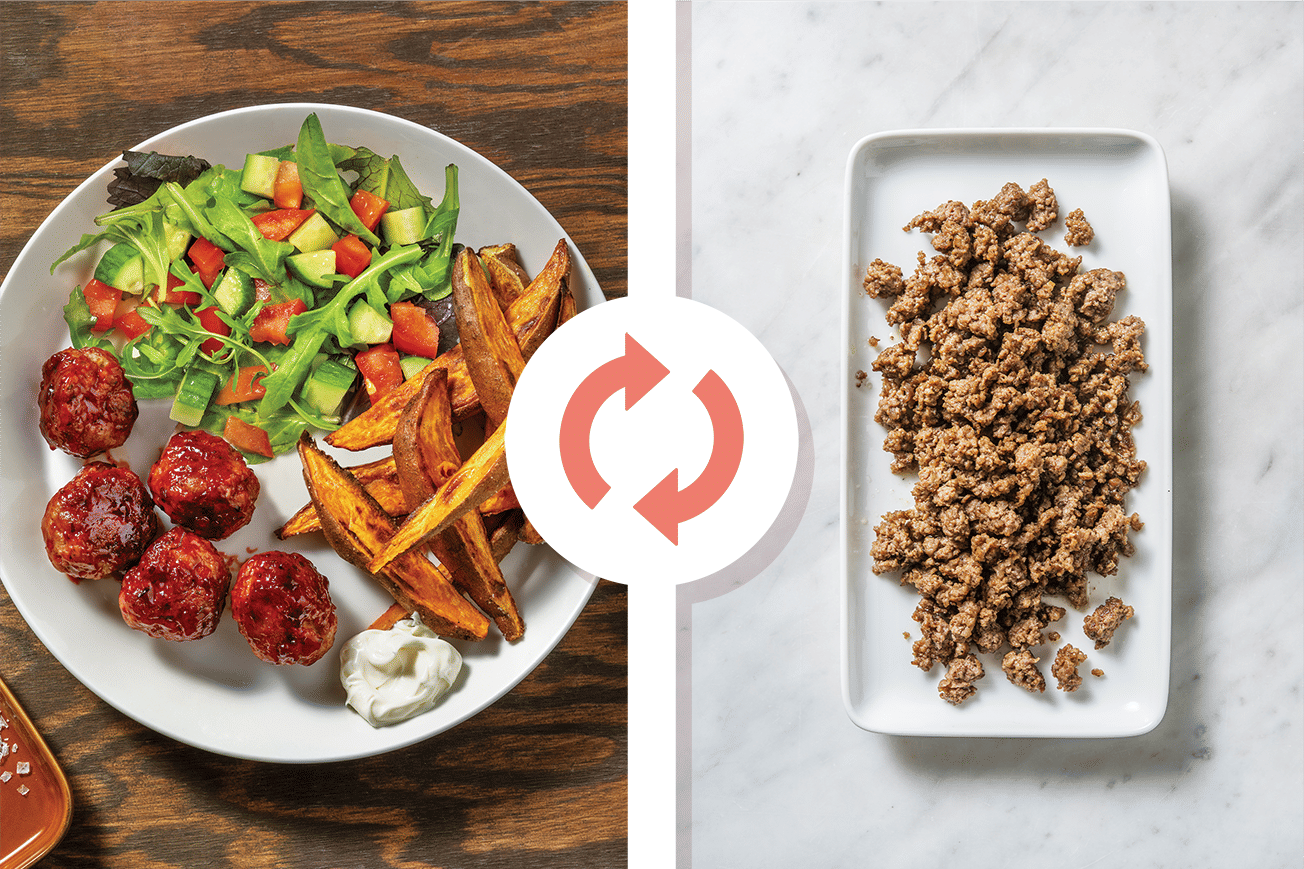 BBQ & Cherry-Glazed Beef Meatballs