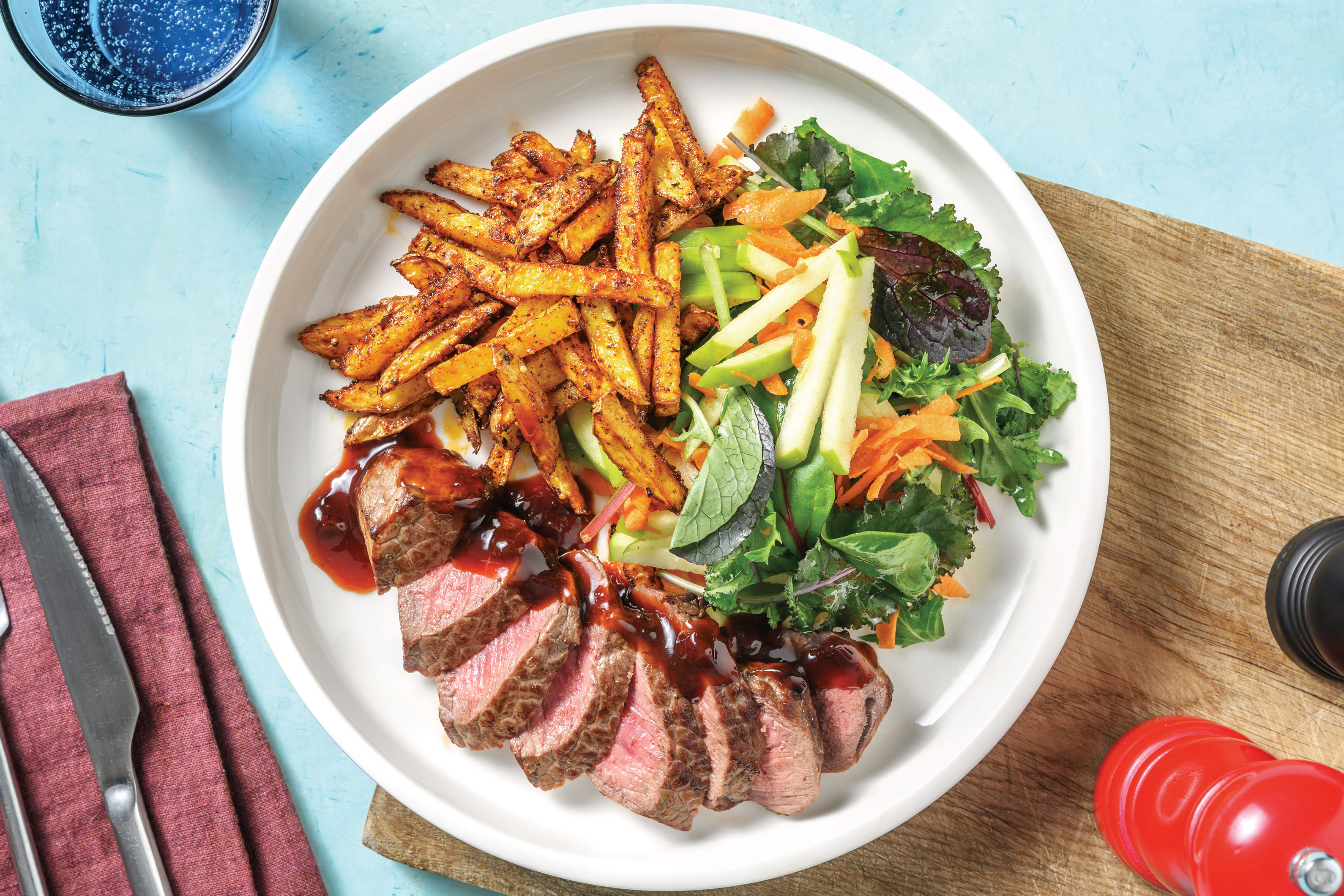 Cherry-Glazed Steak