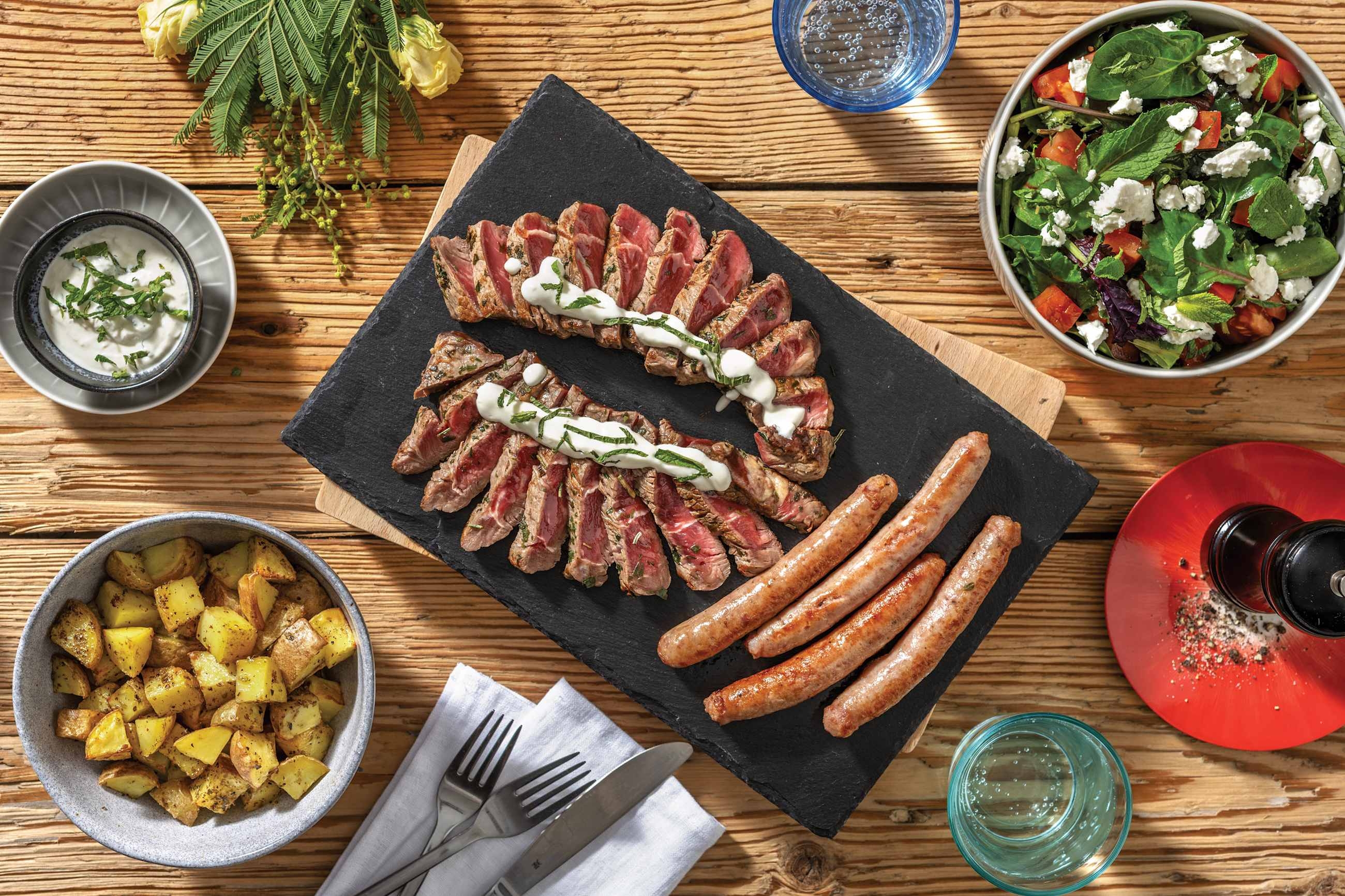 [BBQ] Mediterranean Steak & Lamb Chipolatas