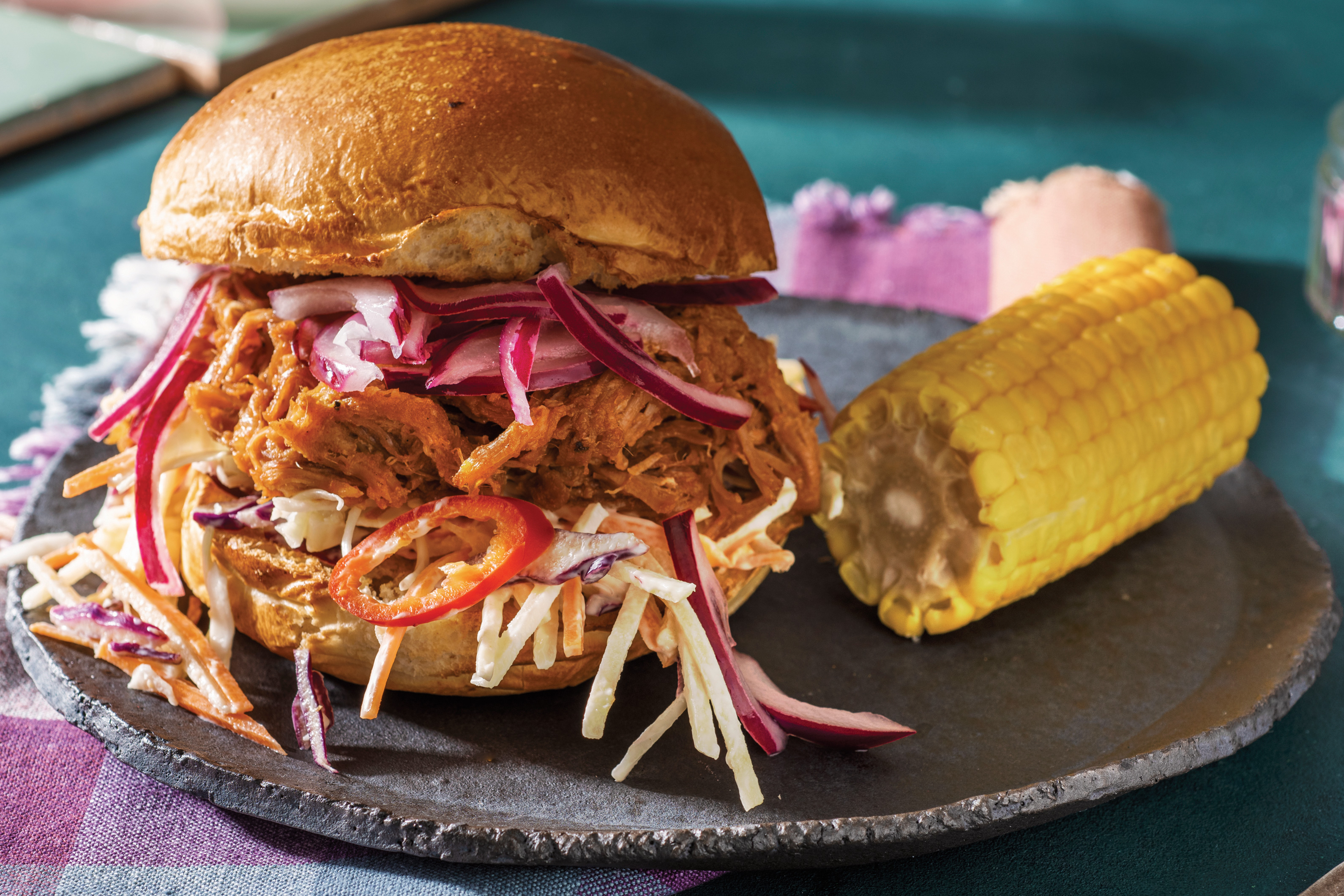 BBQ Pulled Pork Burger