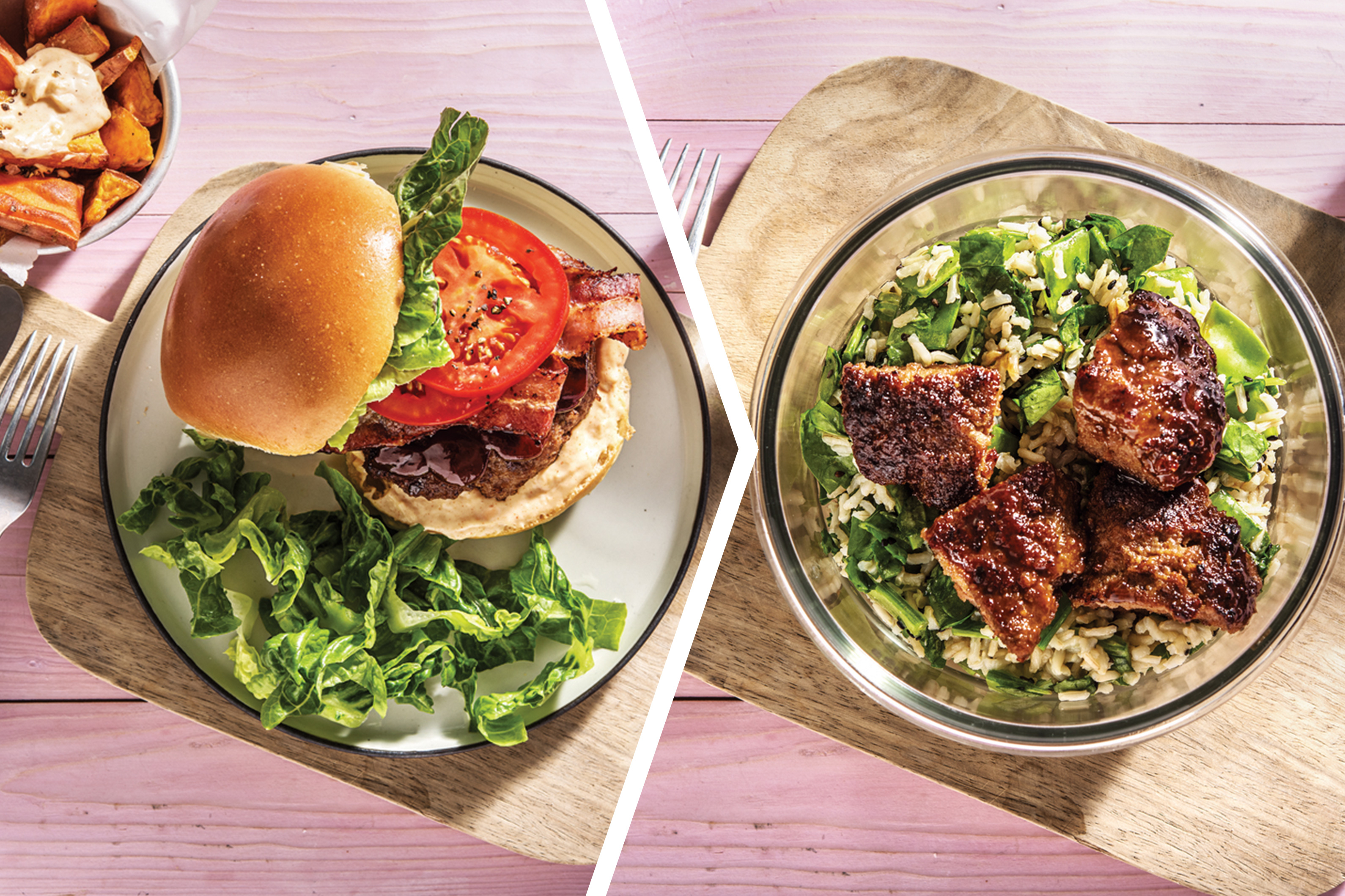 Beef & Bacon Burger for Dinner