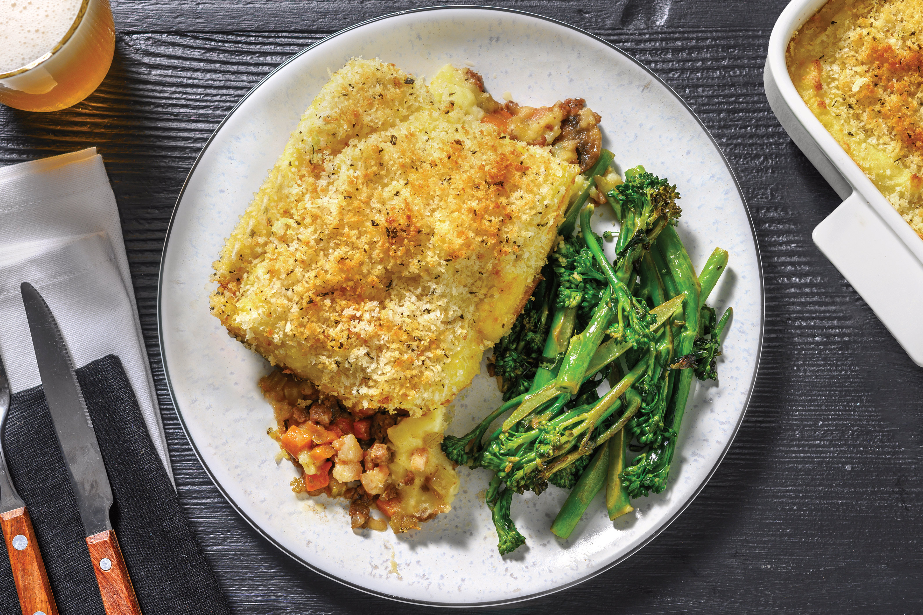 Beef, Bacon & Mushroom Pie