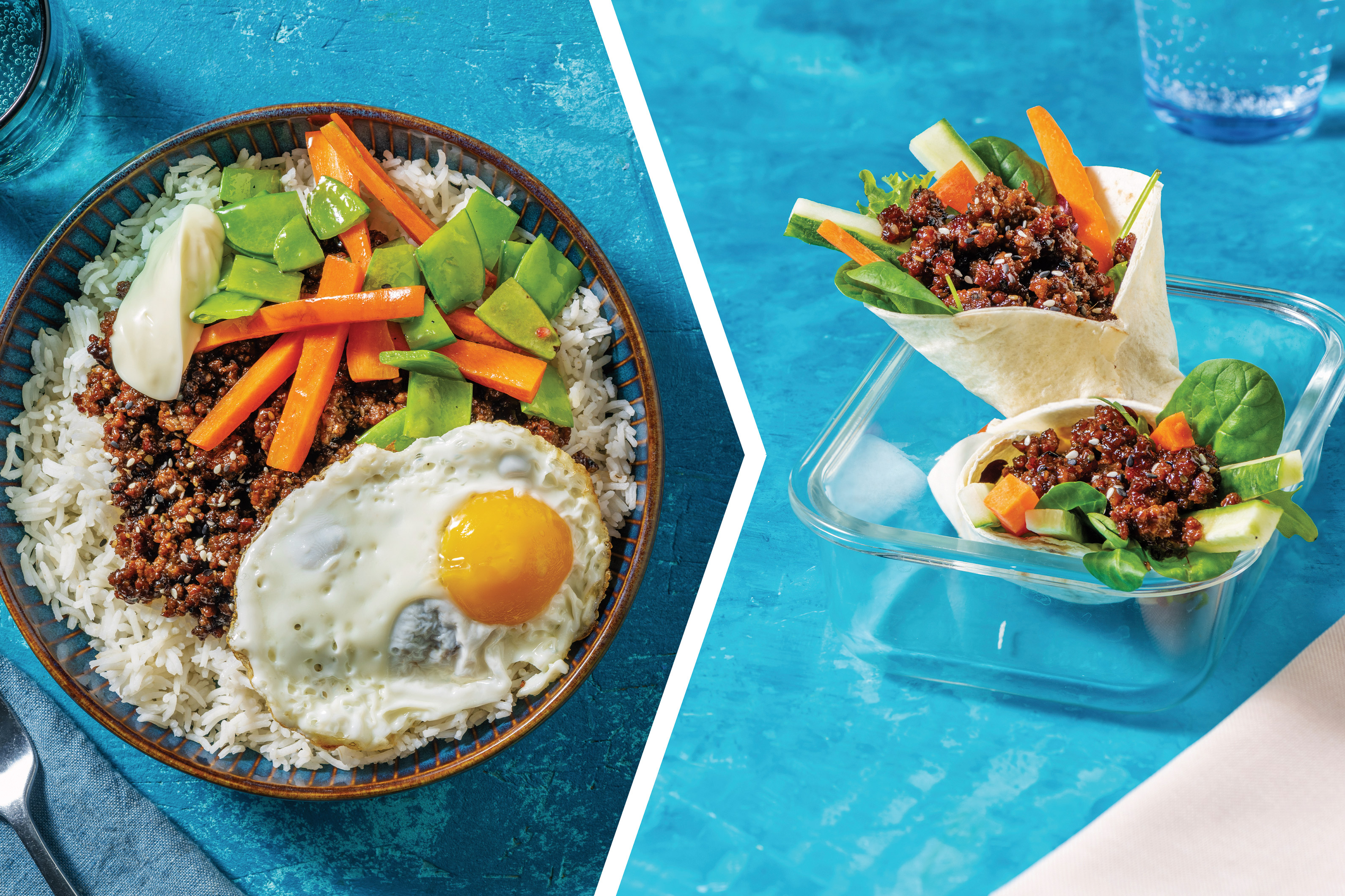 Beef & Veggie Bibimbap for Dinner