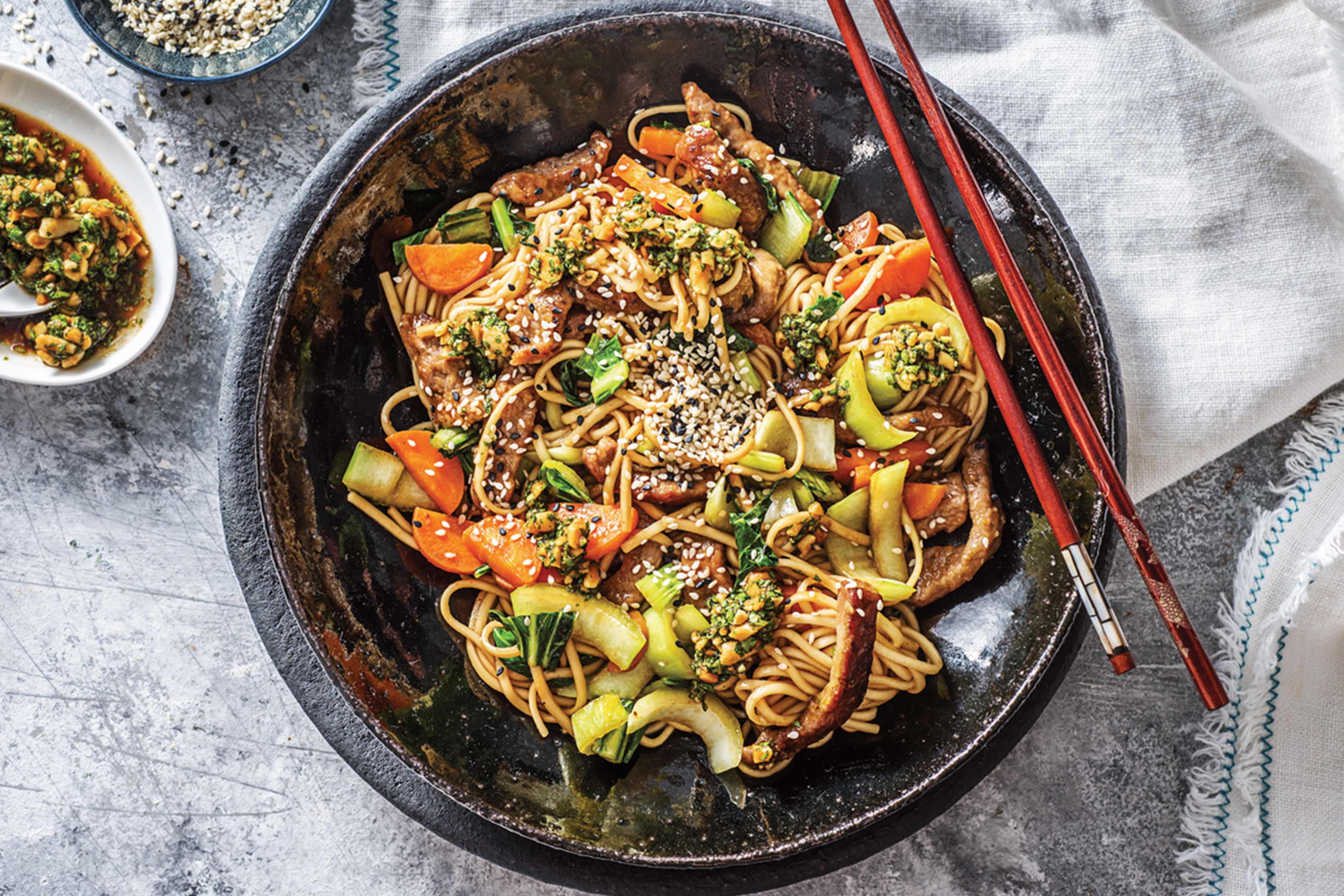 Beef & Bok Choy Noodles