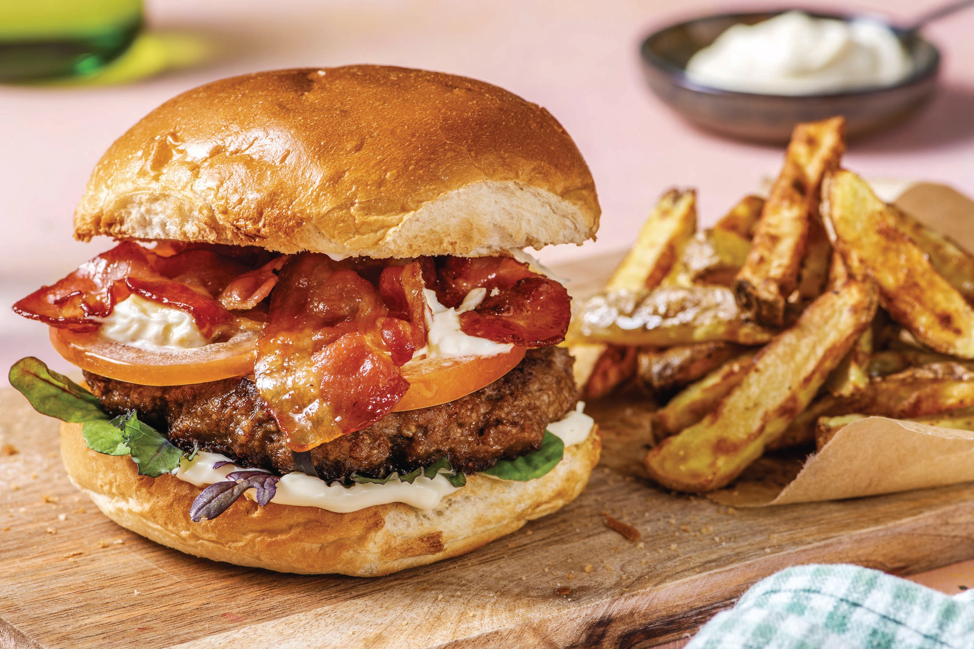 Beef & Caramelised Bacon Burger