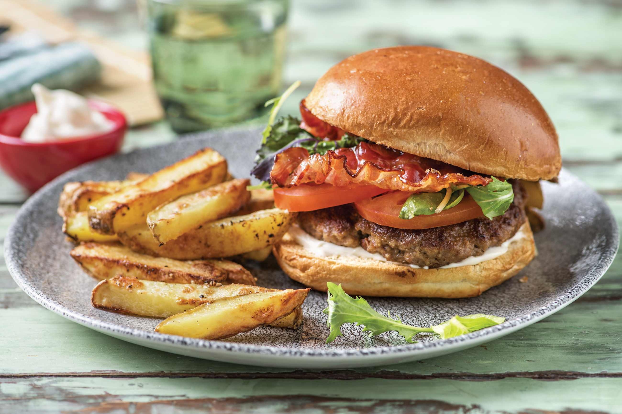 Beef & Caramelised Bacon Burger