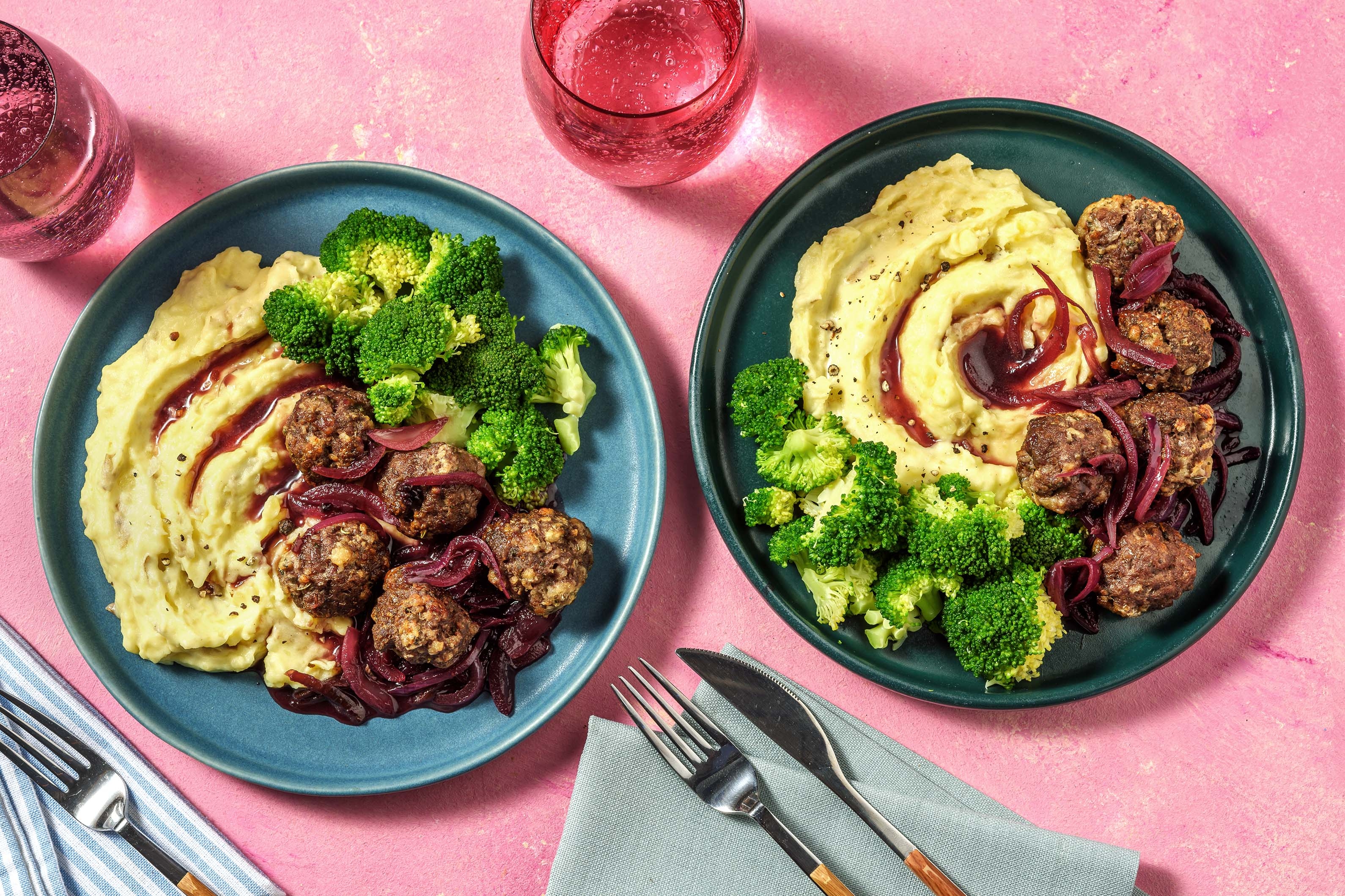 Beef Meatballs in Onion & Redcurrant Sauce