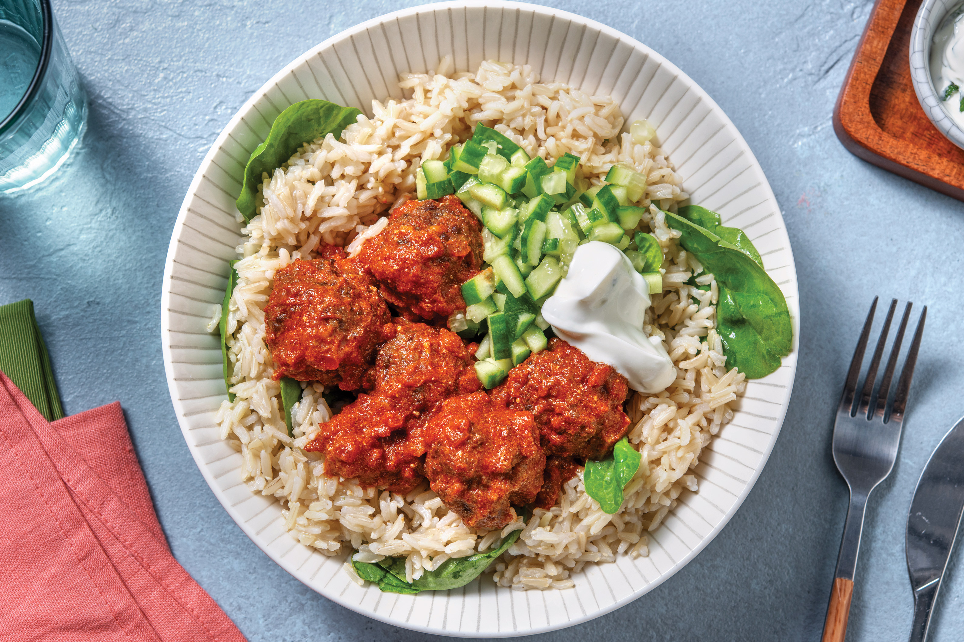 Beef Meatballs & Mumbai Tomato Sauce