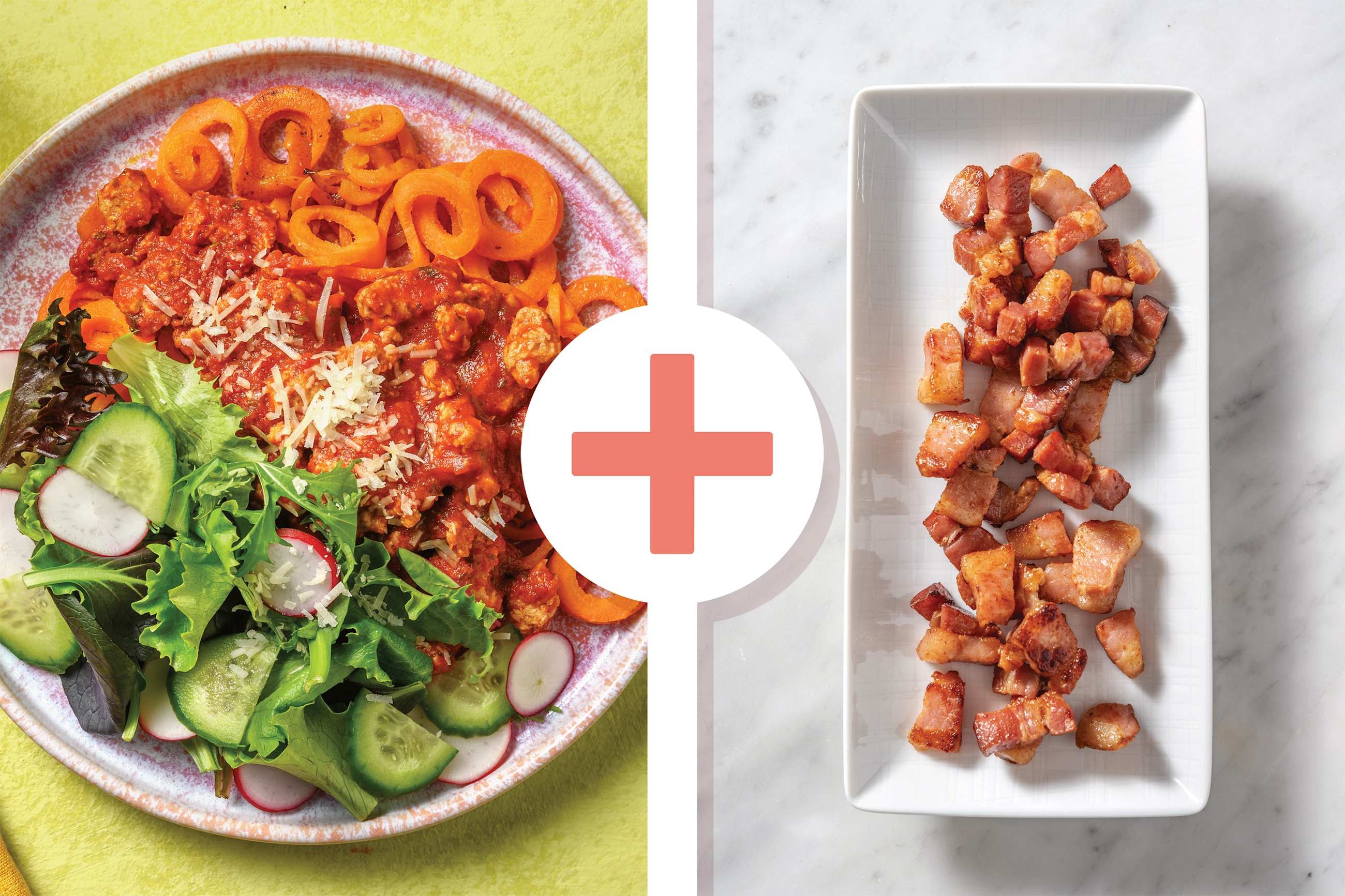 Beef-Bacon Ragu & Carrot Noodles