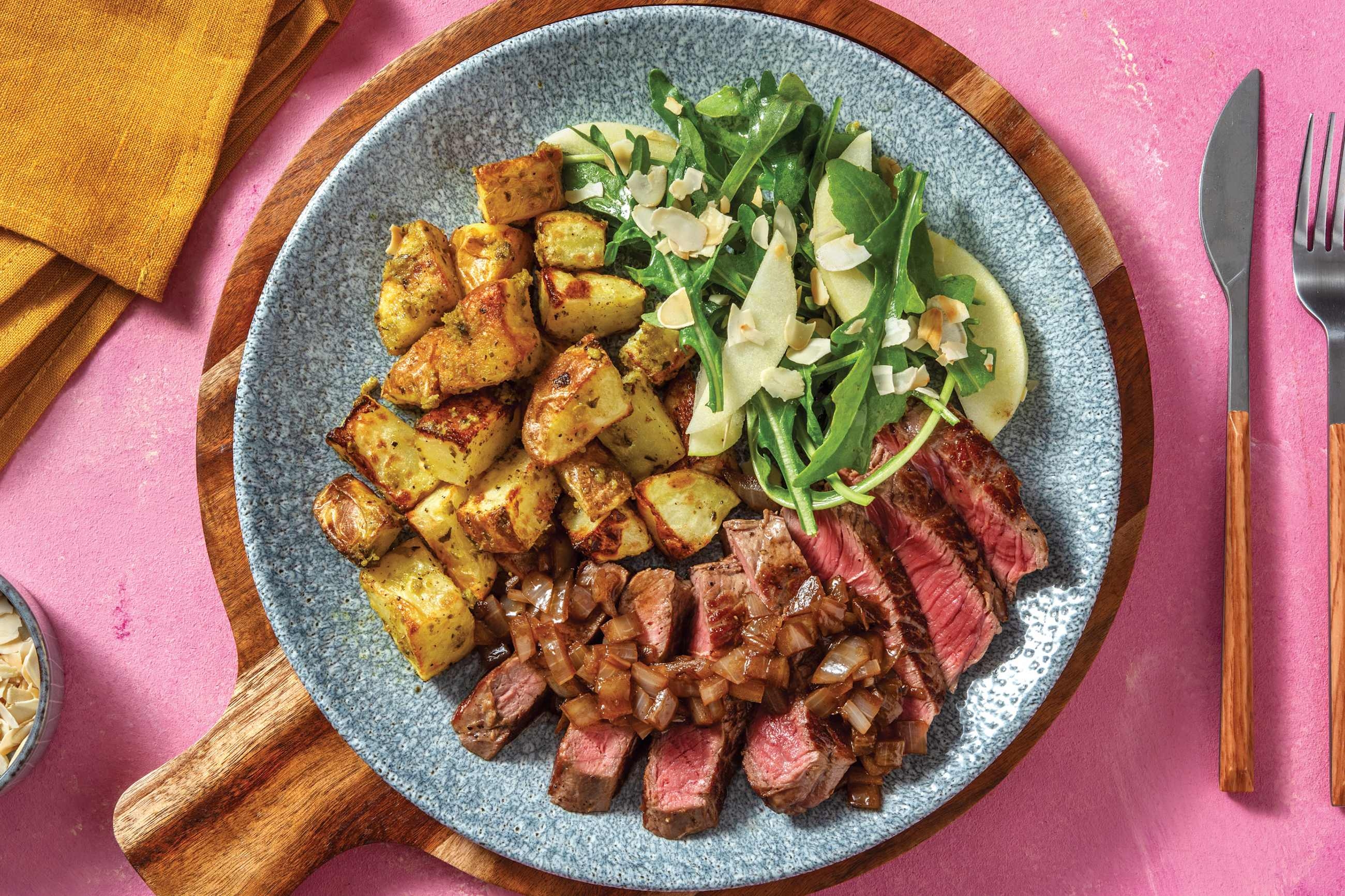 Beef & Pesto Potatoes